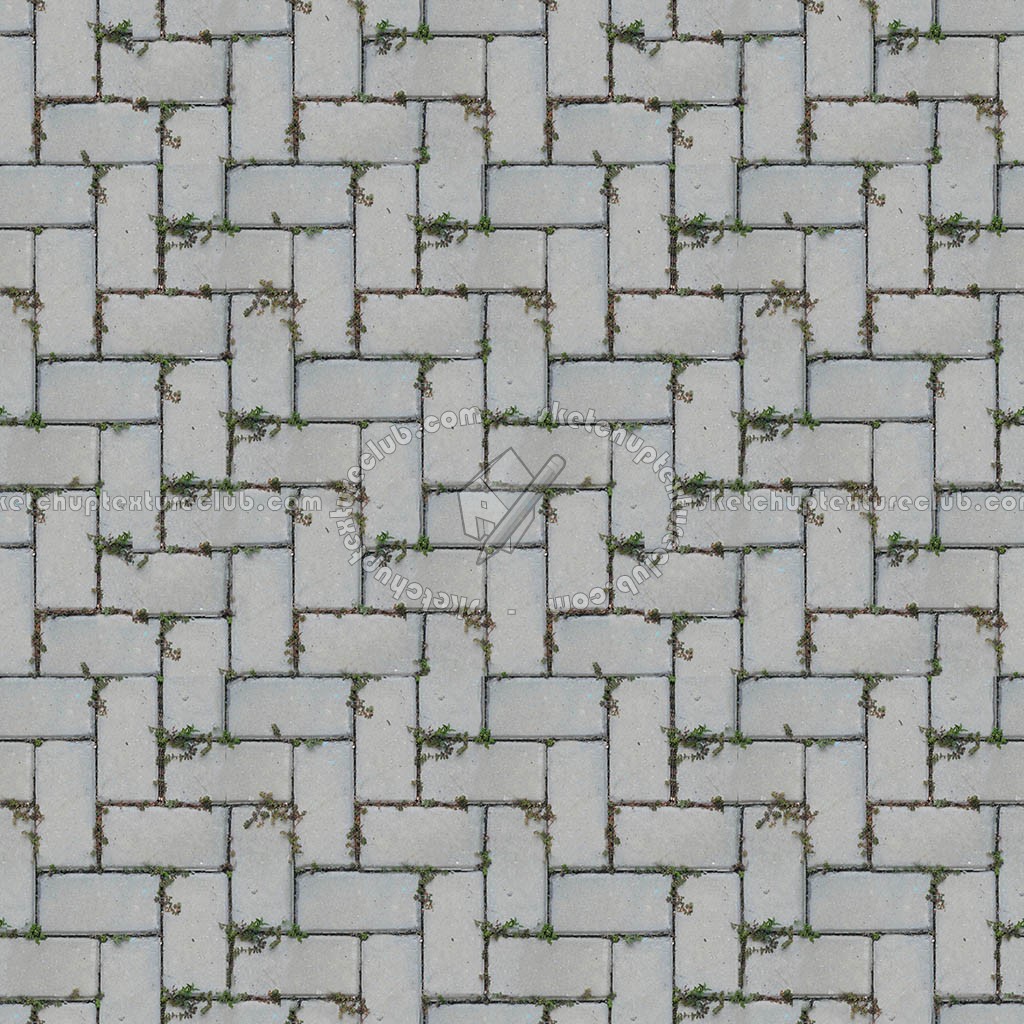 Textures   -   ARCHITECTURE   -   PAVING OUTDOOR   -   Concrete   -   Herringbone  - Concrete paving herringbone outdoor texture seamless 05810 (seamless)
