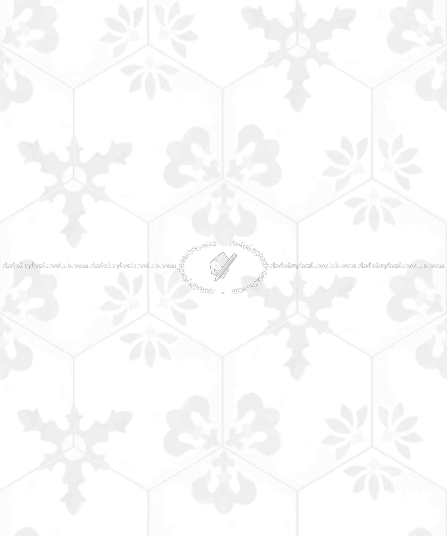 Textures   -   ARCHITECTURE   -   TILES INTERIOR   -   Hexagonal mixed  - Hexagonal tile texture seamless 17120 - Ambient occlusion