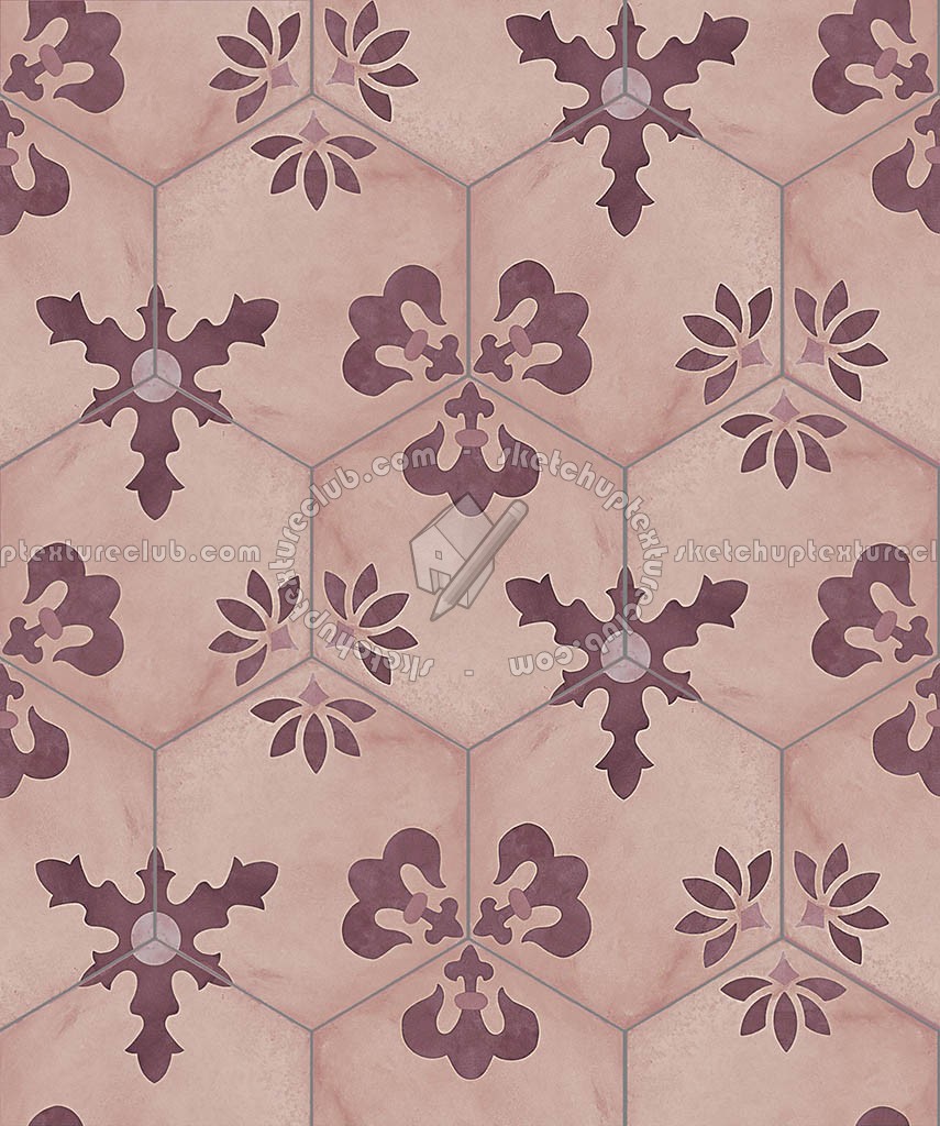 Textures   -   ARCHITECTURE   -   TILES INTERIOR   -   Hexagonal mixed  - Hexagonal tile texture seamless 17120 (seamless)