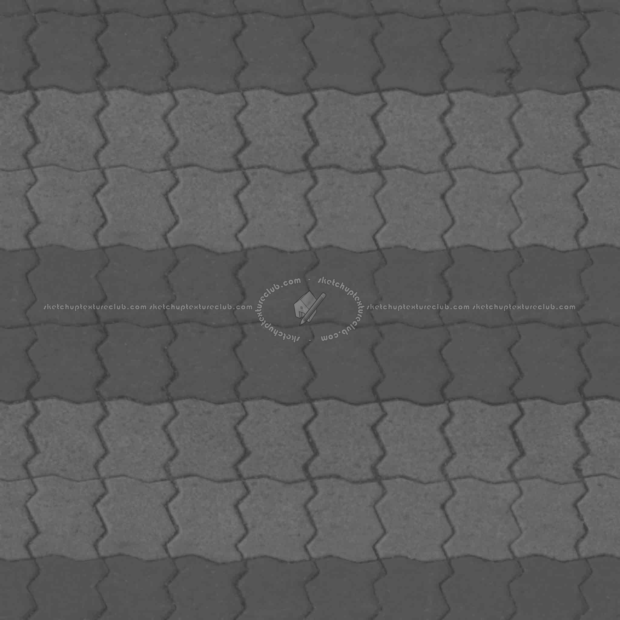 Textures   -   ARCHITECTURE   -   PAVING OUTDOOR   -   Concrete   -   Blocks regular  - Paving outdoor concrete regular block texture seamless 05646 - Displacement