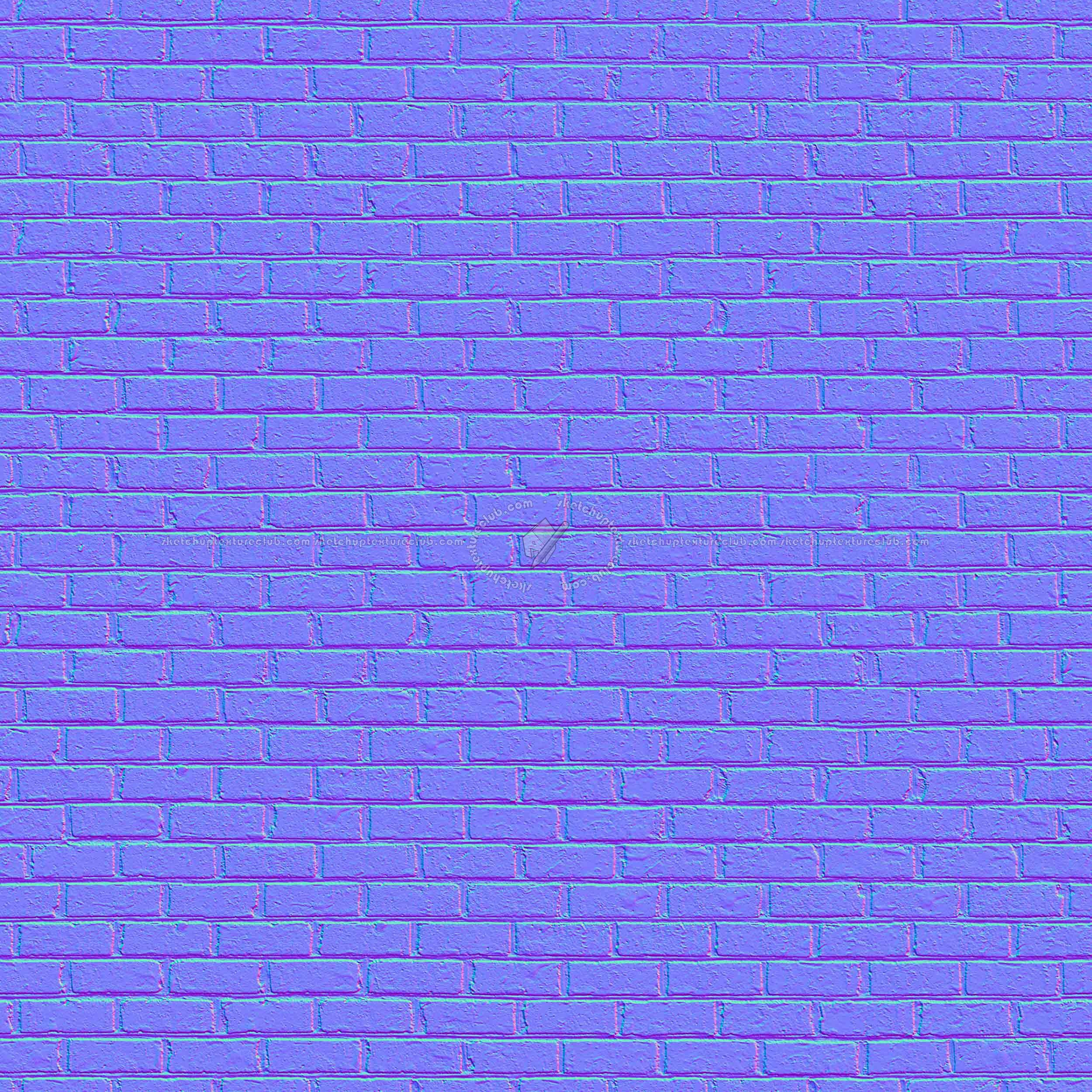 Textures - FREE PBR TEXTURES - red wall bricks PBR texture seamless 21465 - Normal