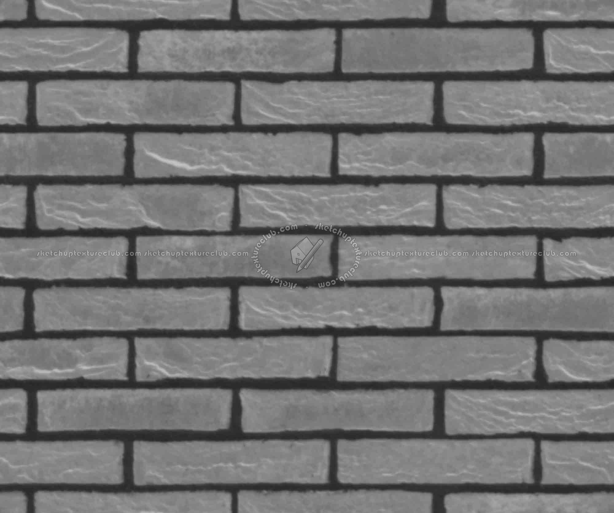 Textures   -   ARCHITECTURE   -   BRICKS   -   Facing Bricks   -   Rustic  - Rustic bricks texture seamless 00194 - Displacement