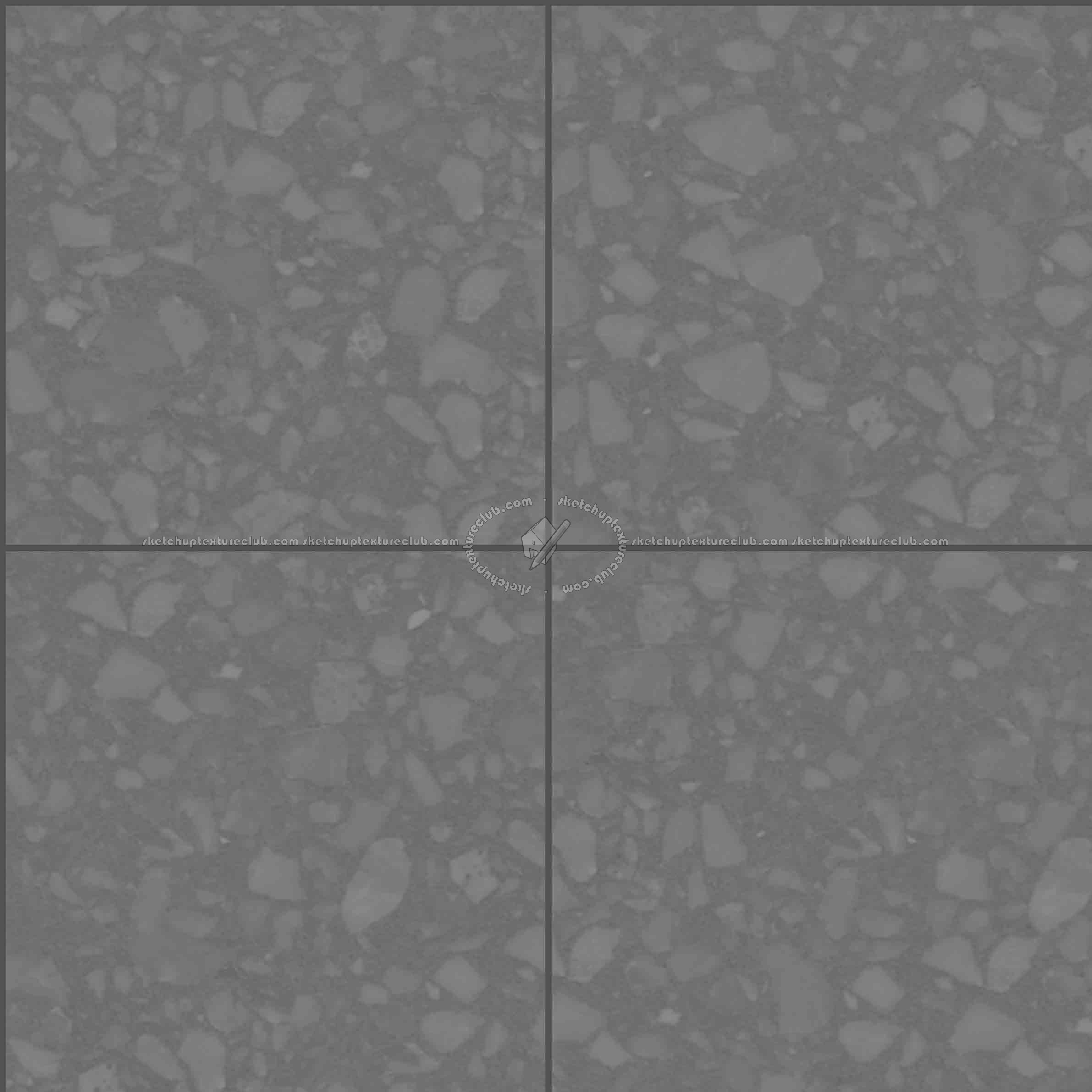 Textures   -   ARCHITECTURE   -   TILES INTERIOR   -   Terrazzo  - terrazzo floor tile PBR texture seamless 21504 - Displacement