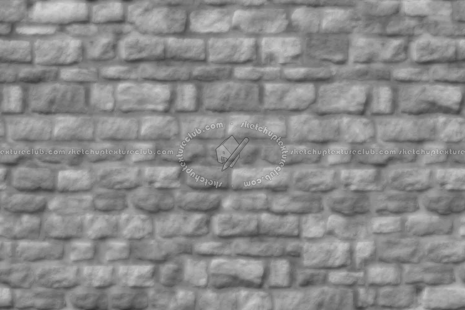 Textures   -   ARCHITECTURE   -   STONES WALLS   -   Stone blocks  - Wall stone with regular blocks texture seamless 08313 - Displacement