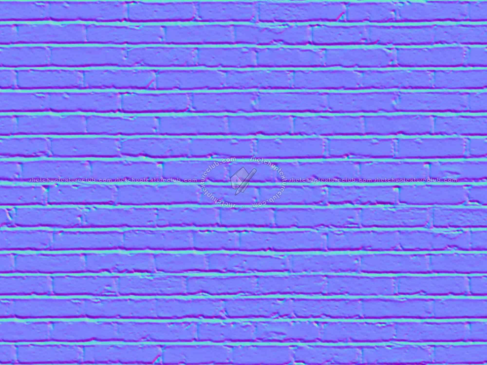 Textures   -   ARCHITECTURE   -   BRICKS   -   White Bricks  - White bricks texture seamless 00510 - Normal