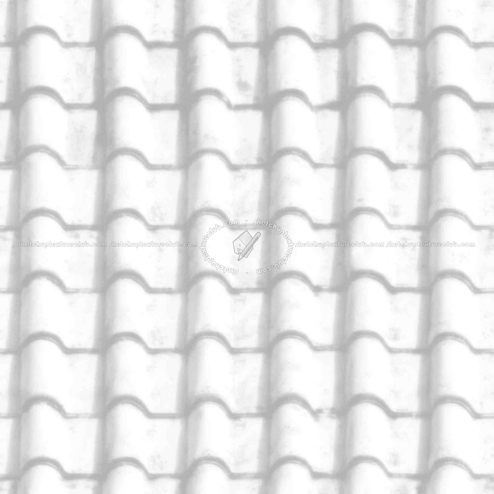 Textures   -   ARCHITECTURE   -   ROOFINGS   -   Clay roofs  - Clay roof texture seamless 19589 - Ambient occlusion