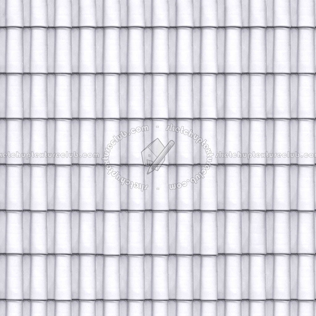 Textures   -   ARCHITECTURE   -   ROOFINGS   -   Clay roofs  - White clay roof texture seamless 20919 (seamless)