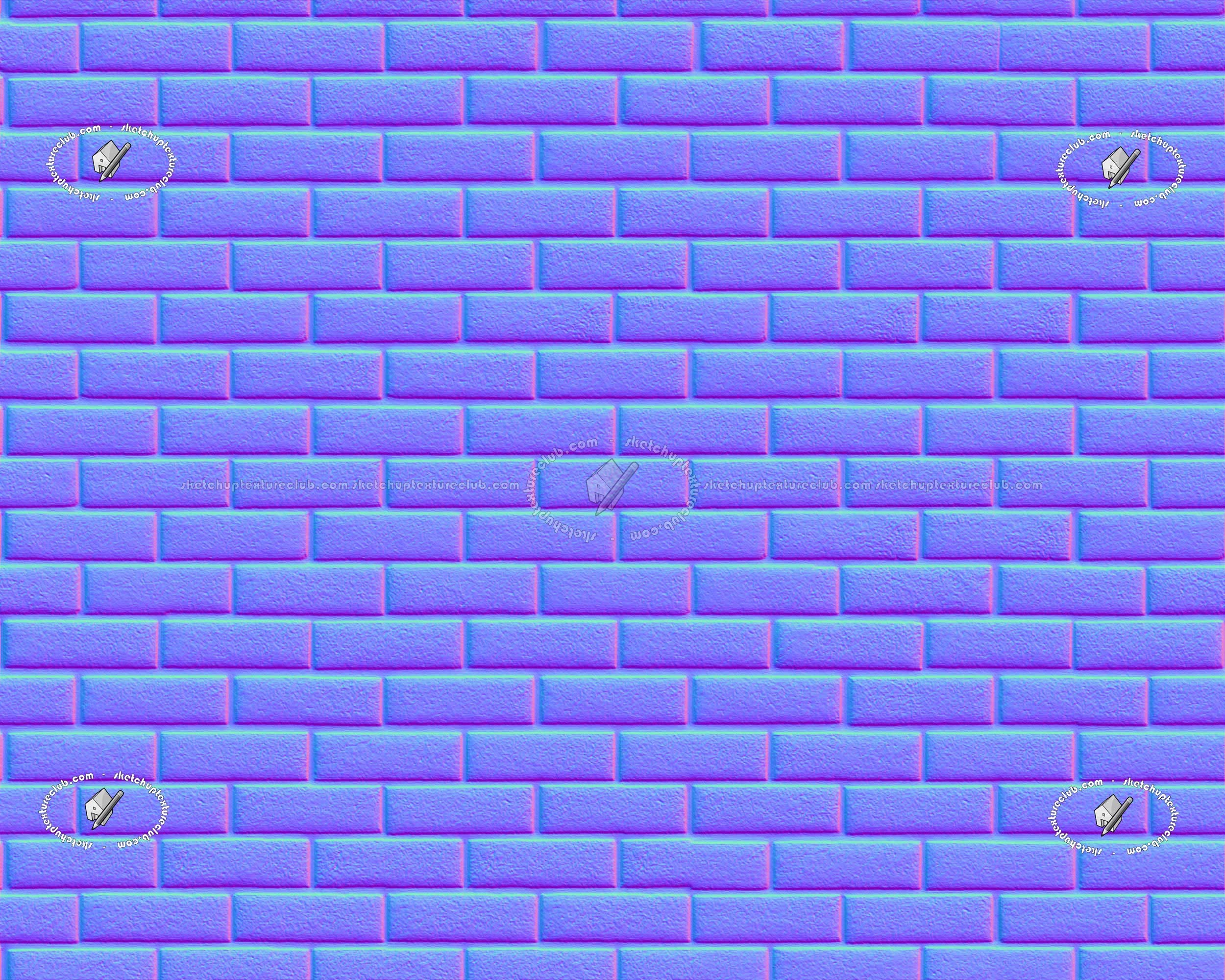 Textures   -   ARCHITECTURE   -   BRICKS   -   Facing Bricks   -   Rustic  - England rustic facing bricks texture seamless 20871 - Normal