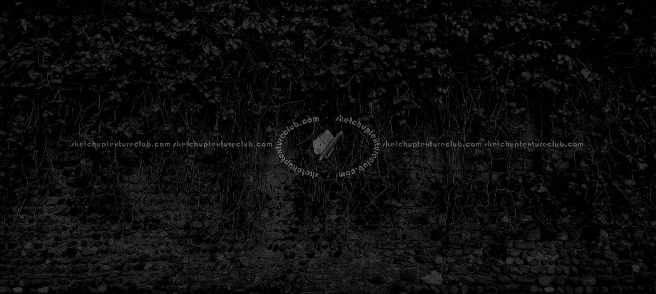 Textures   -   ARCHITECTURE   -   STONES WALLS   -   Stone walls  - Italy old wall stone with wild vegetation texture horizontal seamless 19674 - Specular