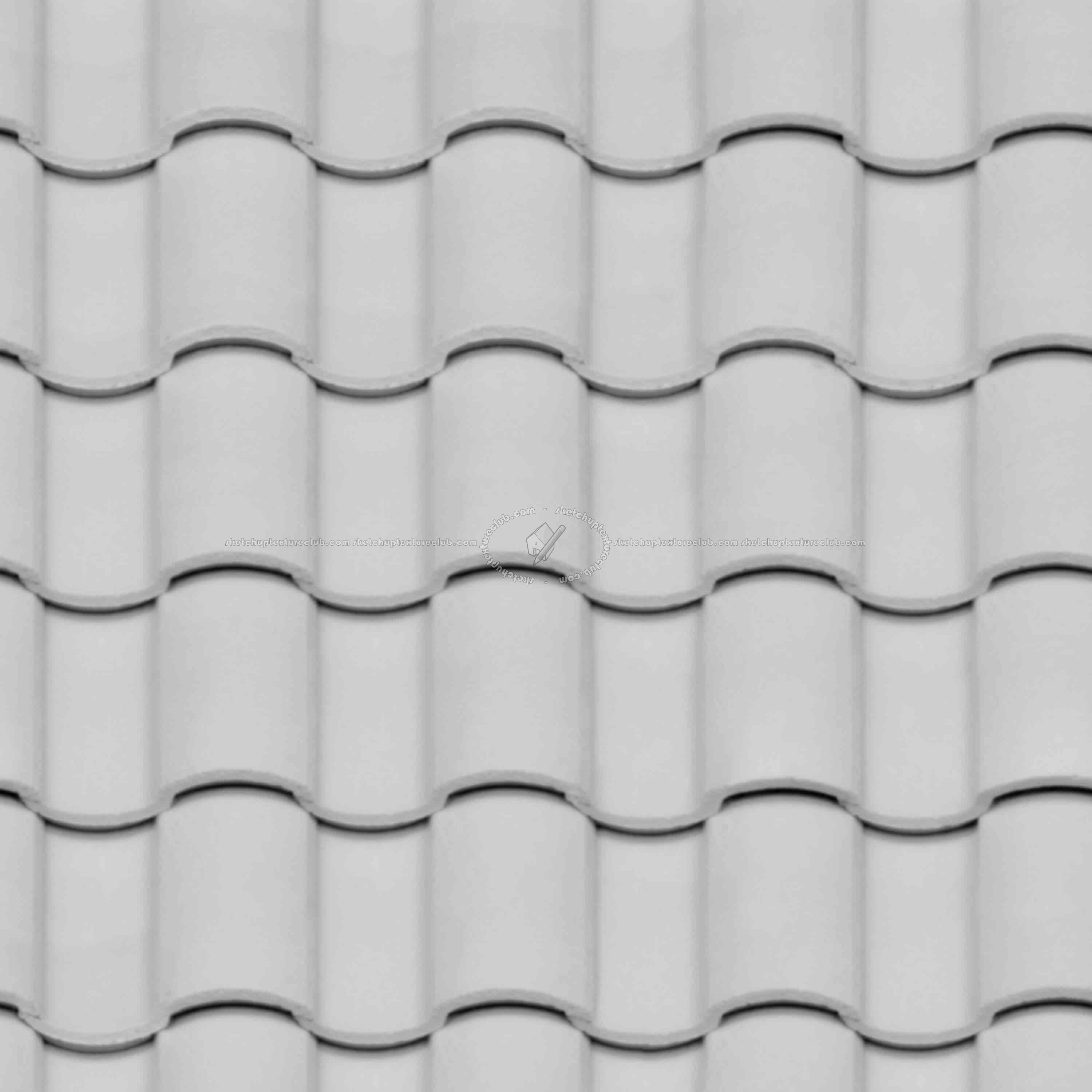 White Clay Roof Texture Seamless 20921