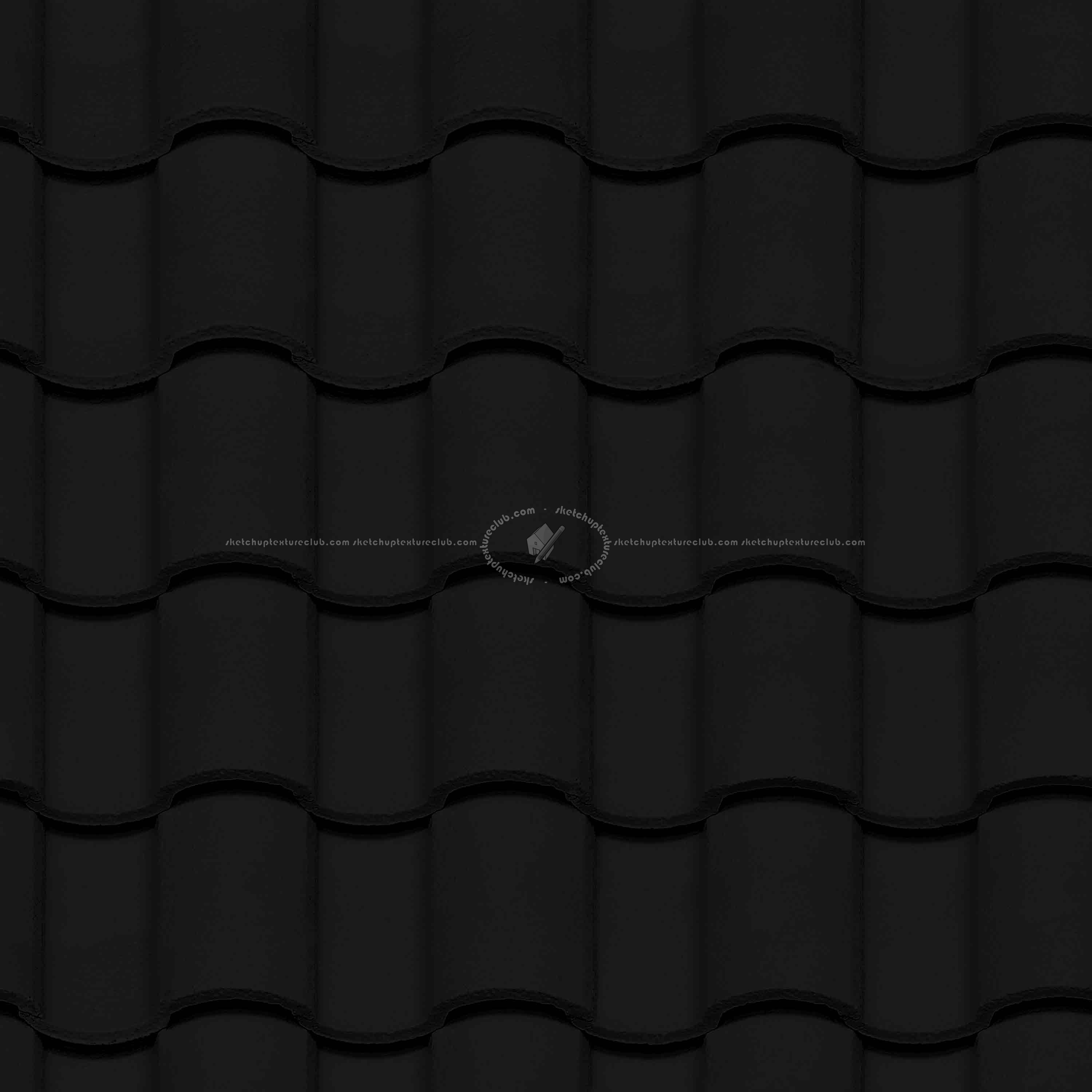 Textures   -   ARCHITECTURE   -   ROOFINGS   -   Clay roofs  - White clay roof texture seamless 20921 - Specular