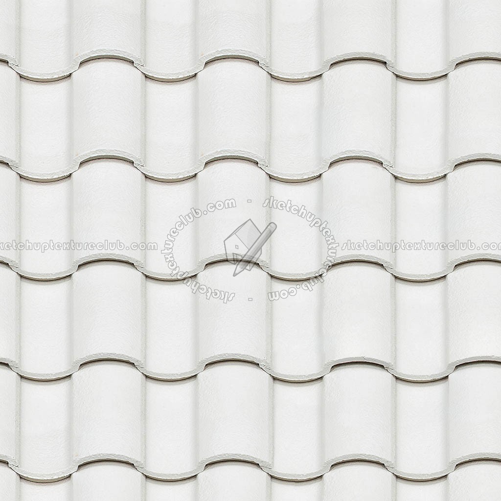 Textures   -   ARCHITECTURE   -   ROOFINGS   -   Clay roofs  - White clay roof texture seamless 20921 (seamless)