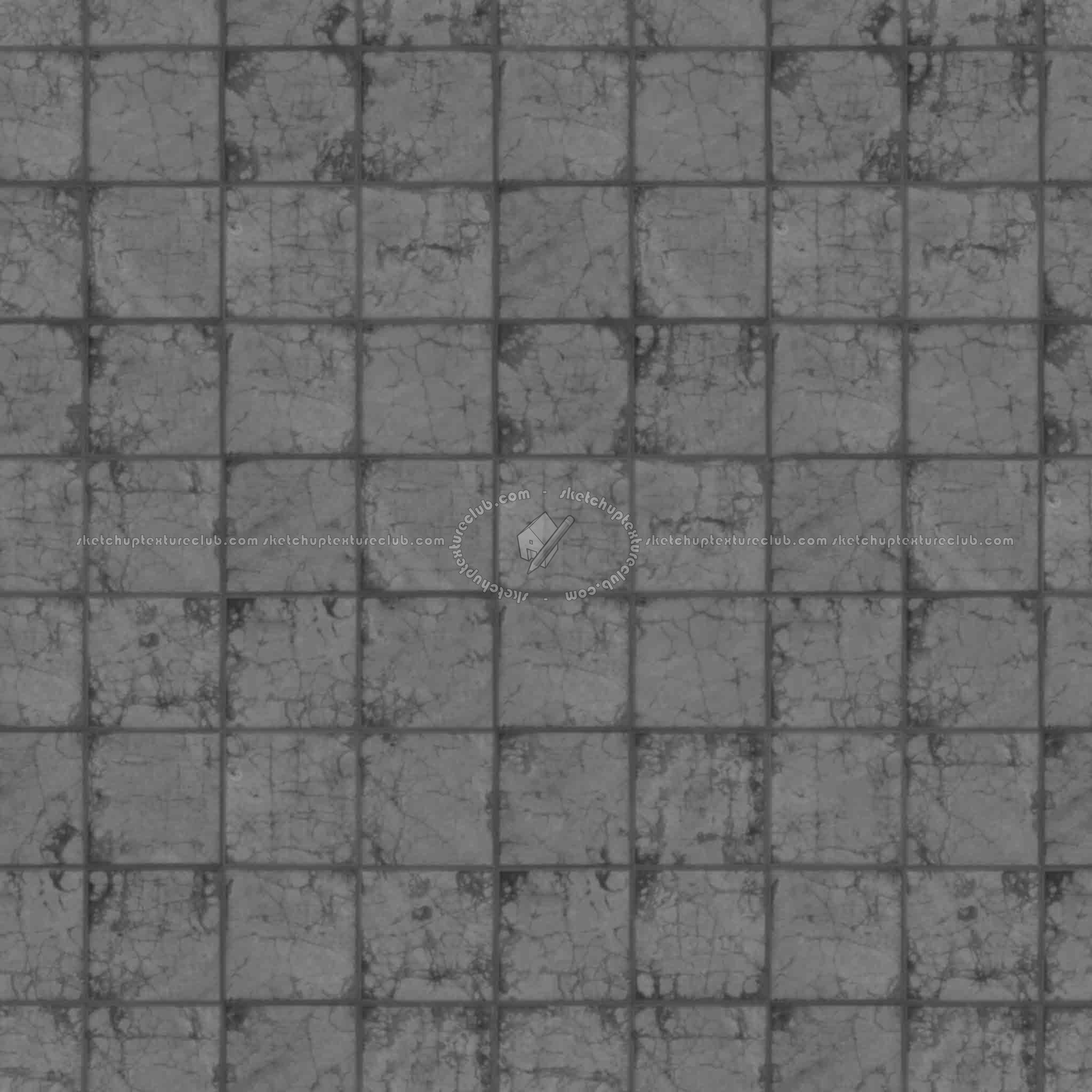 Textures   -   ARCHITECTURE   -   PAVING OUTDOOR   -   Concrete   -   Blocks damaged  - Concrete paving outdoor damaged texture seamless 05501 - Displacement
