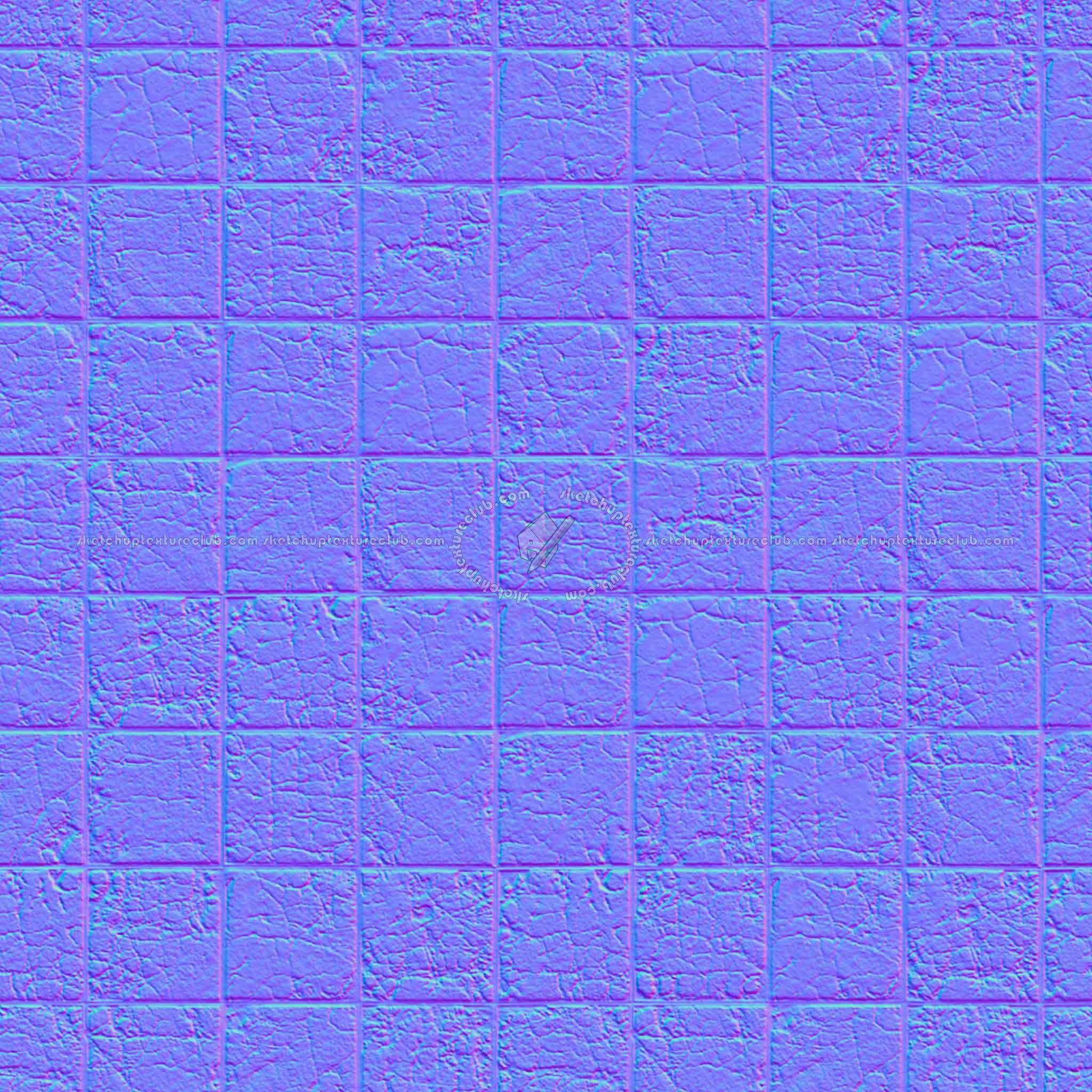 Textures   -   ARCHITECTURE   -   PAVING OUTDOOR   -   Concrete   -   Blocks damaged  - Concrete paving outdoor damaged texture seamless 05501 - Normal