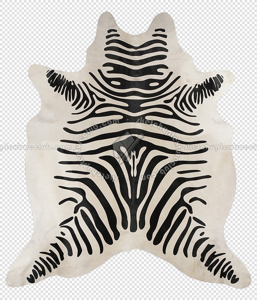 Textures   -   MATERIALS   -   RUGS   -   Cowhides rugs  - Cow leather rug zebra printed texture 20029