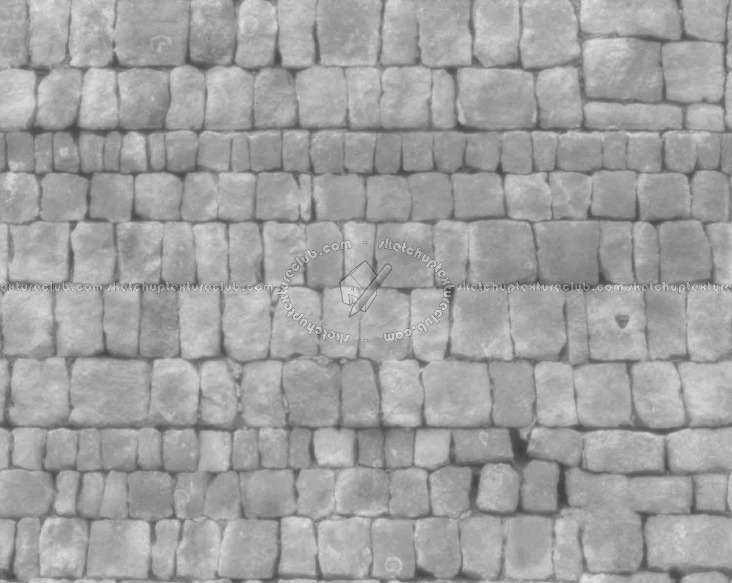 Textures   -   ARCHITECTURE   -   STONES WALLS   -   Stone blocks  - Wall stone with regular blocks texture seamless 08314 - Displacement