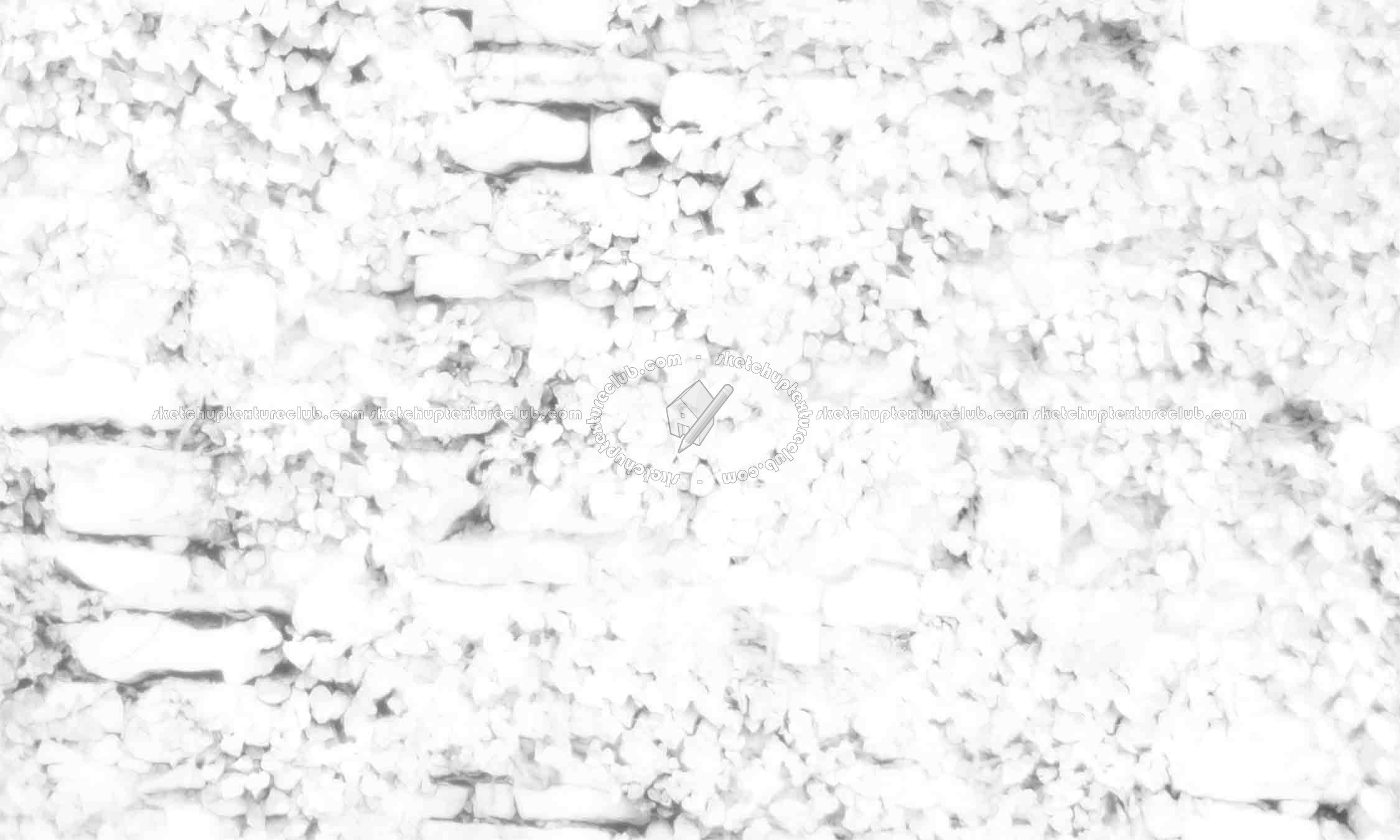 Textures   -   ARCHITECTURE   -   STONES WALLS   -   Stone walls  - Old wall stone with ivy texture seamless 19812 - Ambient occlusion