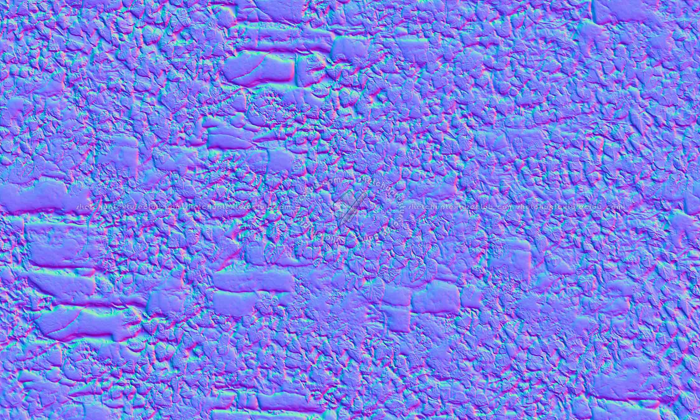 Textures   -   ARCHITECTURE   -   STONES WALLS   -   Stone walls  - Old wall stone with ivy texture seamless 19812 - Normal