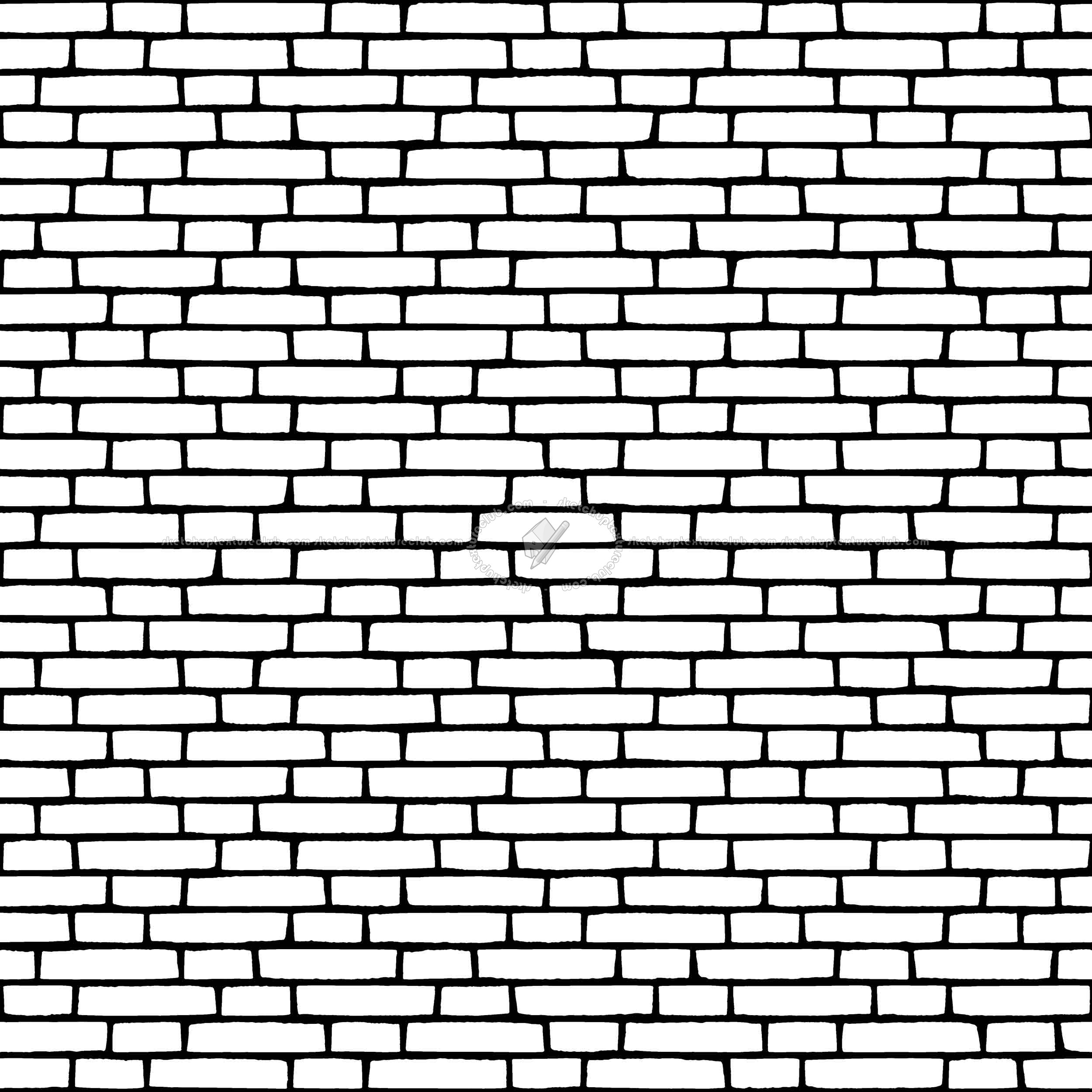 Textures   -   ARCHITECTURE   -   BRICKS   -   Facing Bricks   -   Rustic  - rustic bricks PBR texture seamless 21735 - Mask