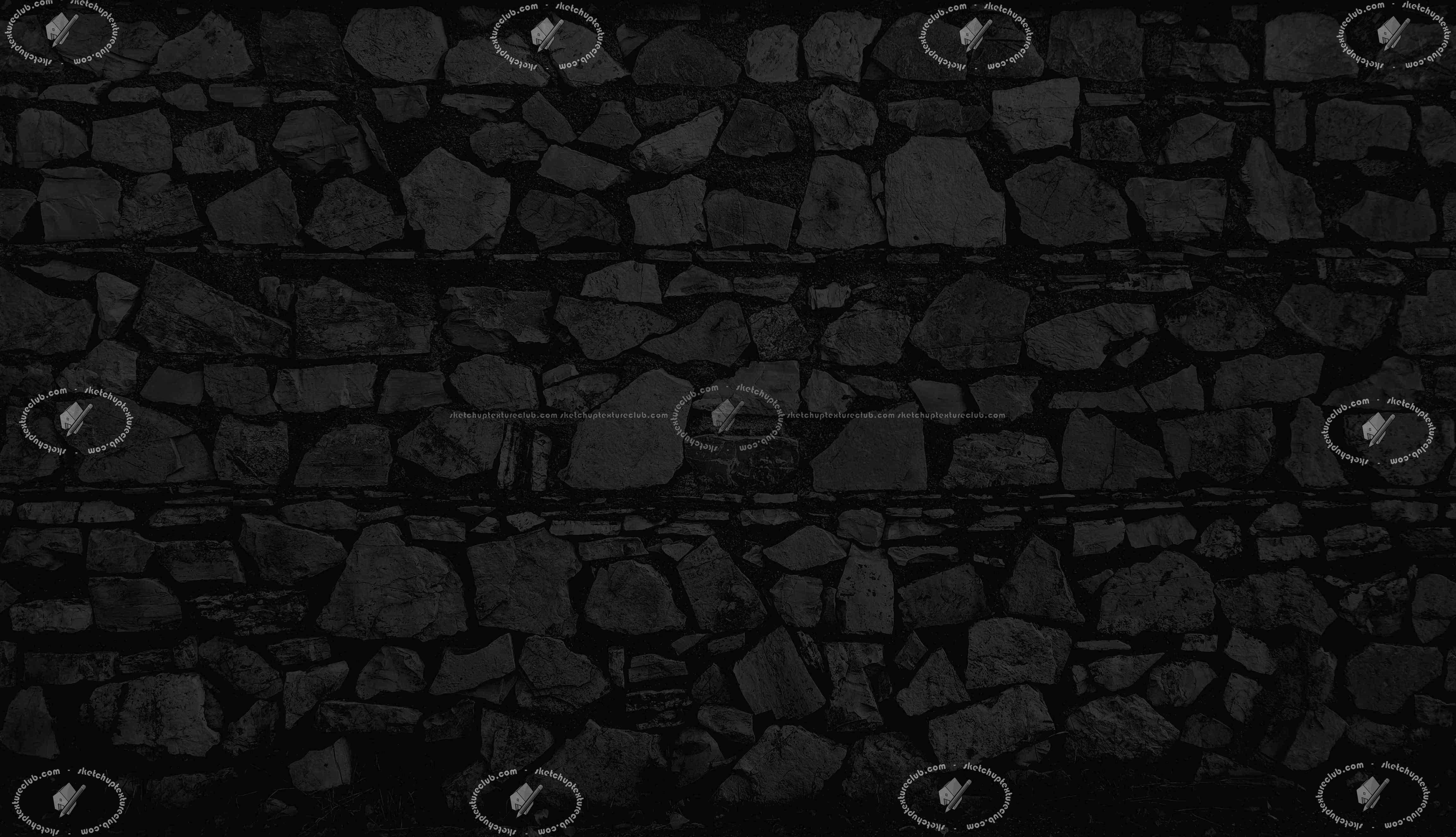 Textures   -   ARCHITECTURE   -   STONES WALLS   -   Stone walls  - Old wall stone texture horizontal seamless 20498 - Specular