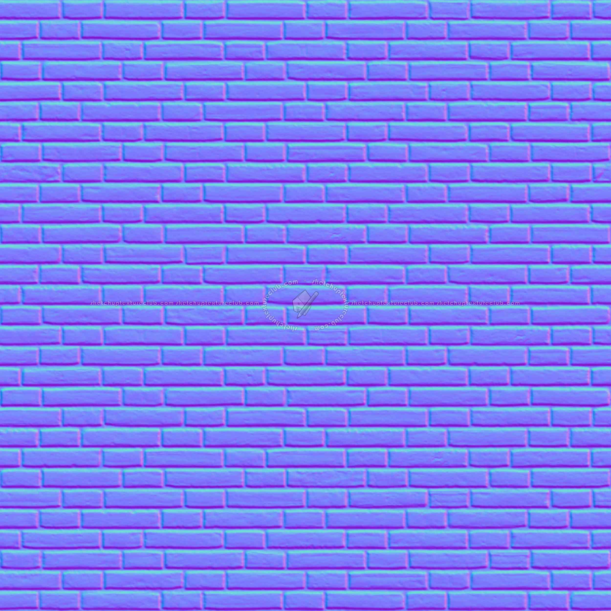 Textures   -   ARCHITECTURE   -   BRICKS   -   Facing Bricks   -   Rustic  - Rustic brick wall PBR texture seamless 22025 - Normal