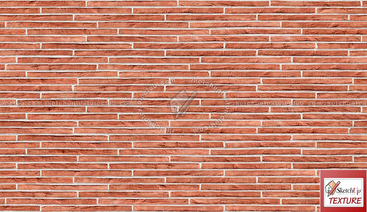 Clay bricks wall cladding PBR texture seamless 21723