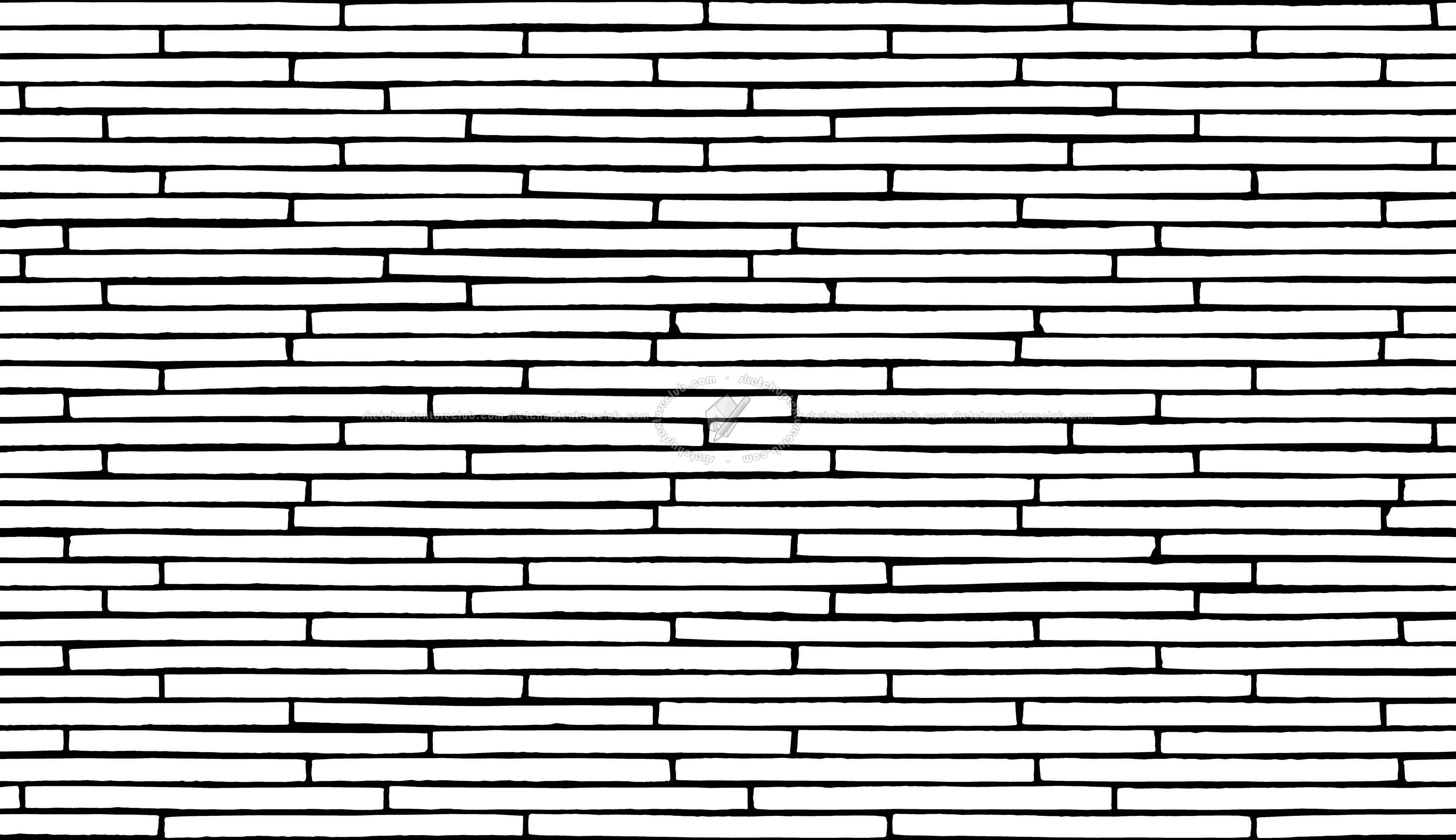 Textures   -   ARCHITECTURE   -   WALLS TILE OUTSIDE  - Clay bricks wall cladding PBR texture seamless 21723 - Mask