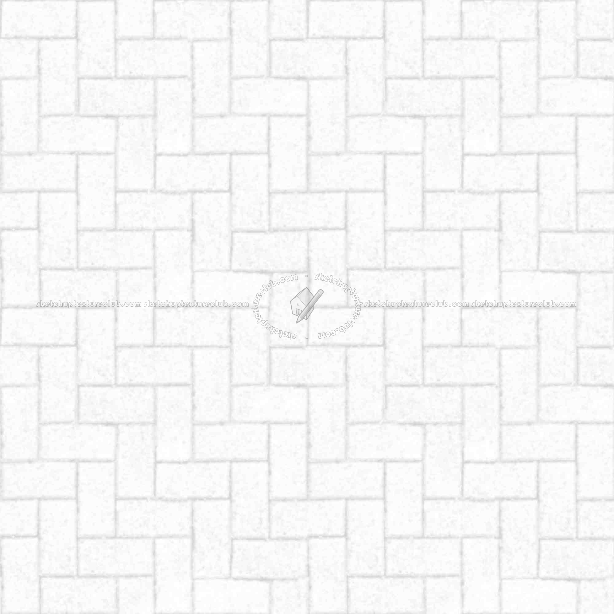 Textures   -   ARCHITECTURE   -   PAVING OUTDOOR   -   Concrete   -   Herringbone  - Concrete paving herringbone outdoor texture seamless 05812 - Ambient occlusion