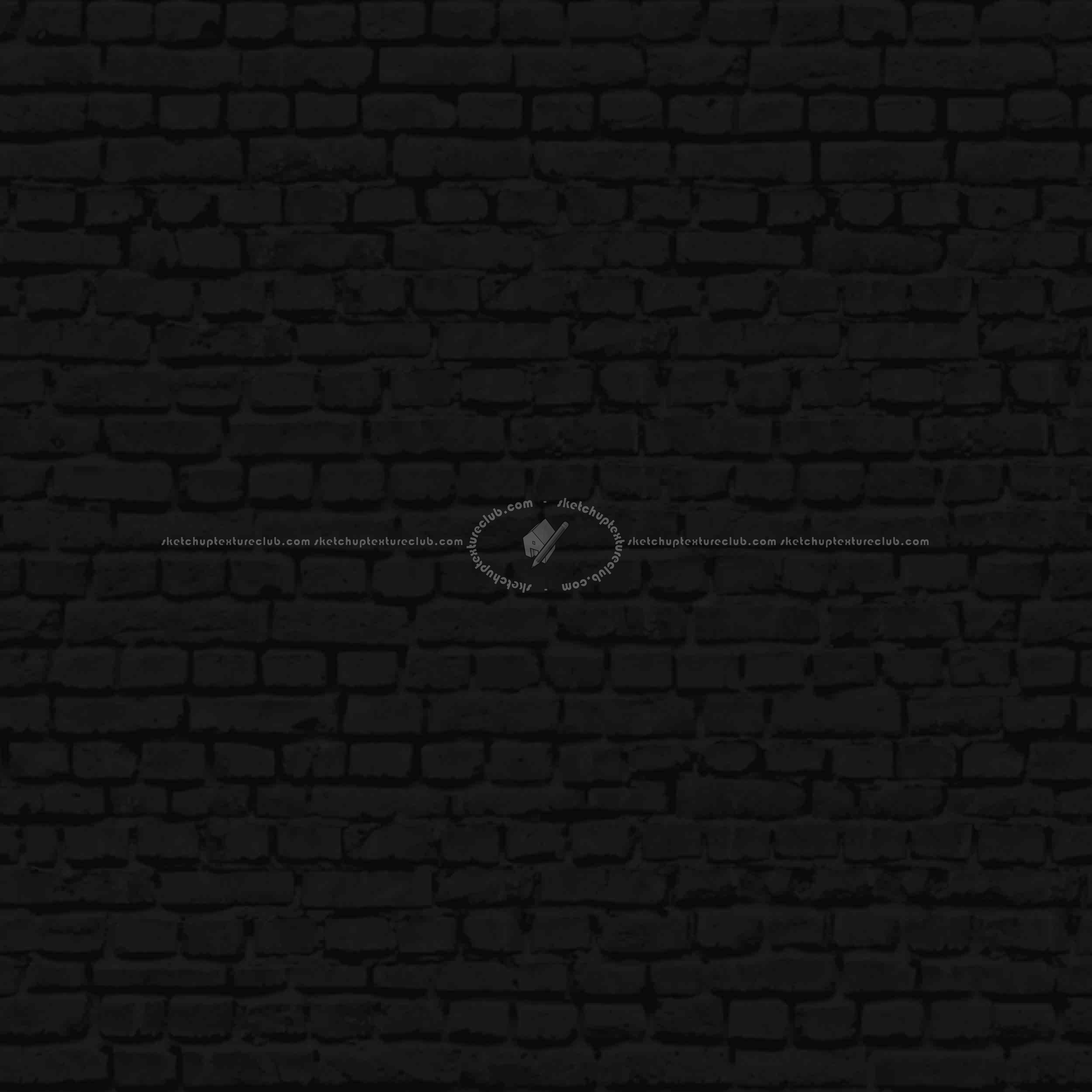 Textures - ARCHITECTURE - BRICKS - Damaged bricks - Damaged bricks texture seamless 00124 - Specular