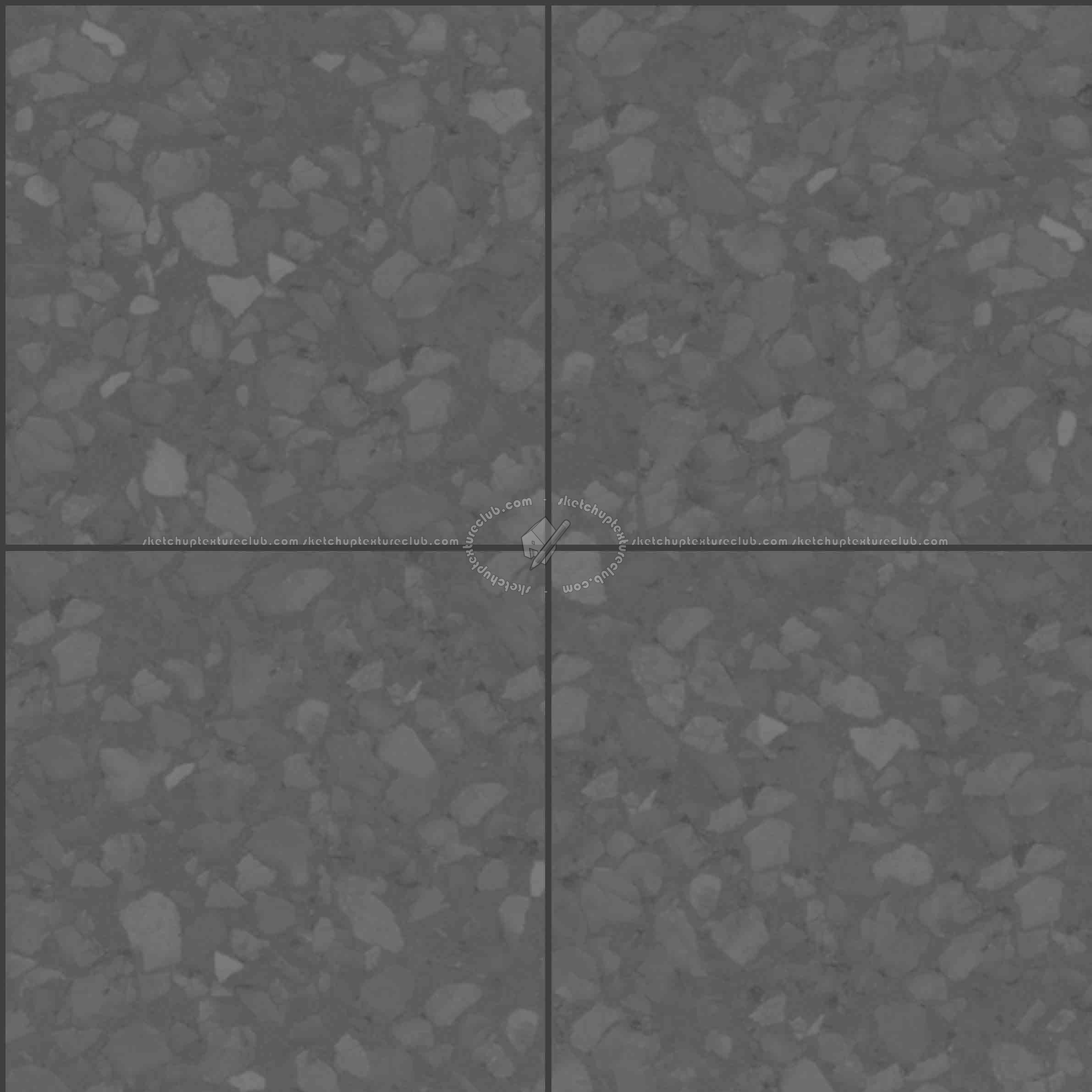 Textures   -   ARCHITECTURE   -   TILES INTERIOR   -   Terrazzo  - terrazzo floor tile PBR texture seamless 21506 - Displacement