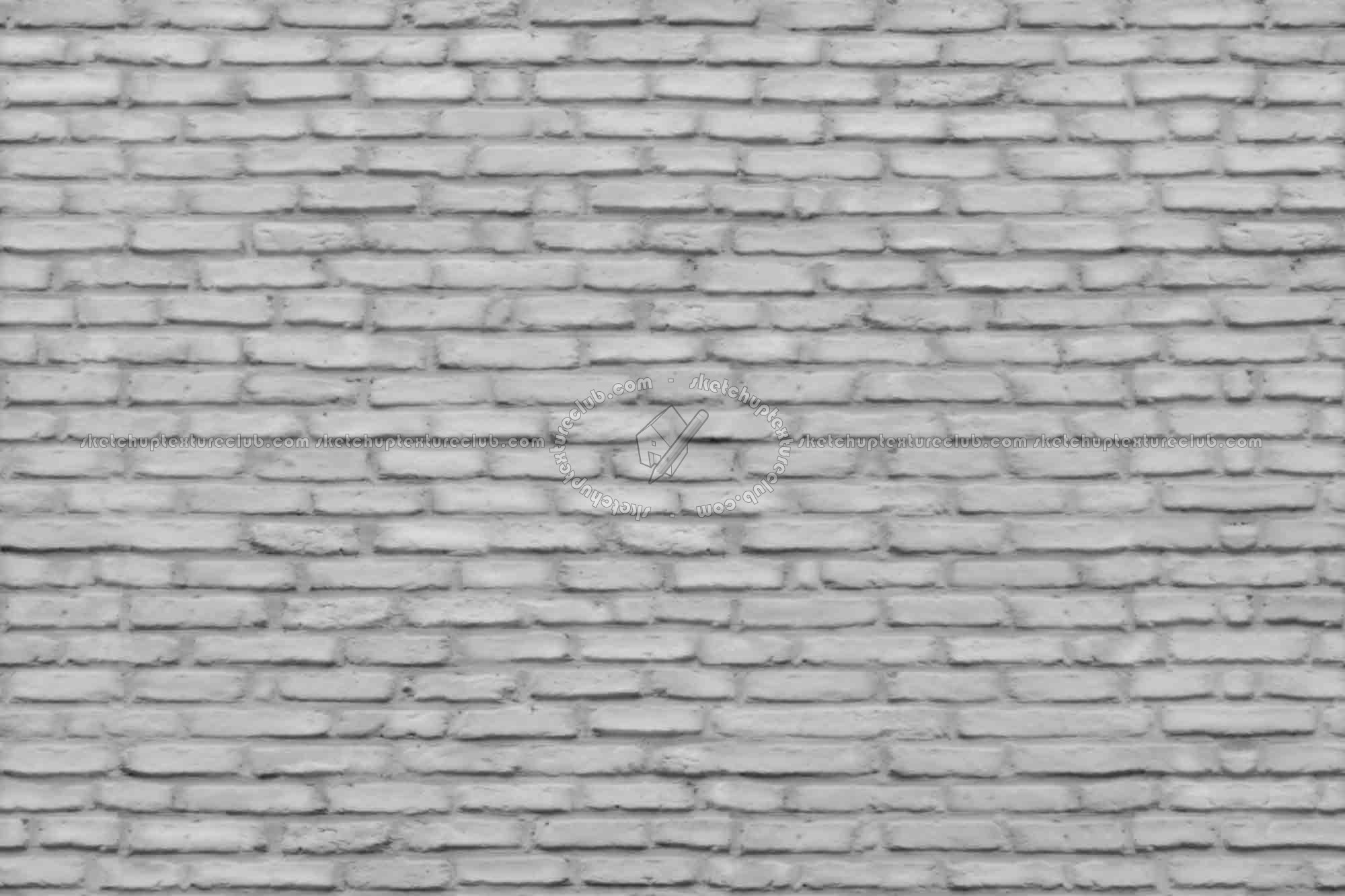 Textures   -   ARCHITECTURE   -   BRICKS   -   White Bricks  - White bricks texture seamless 00512 - Displacement