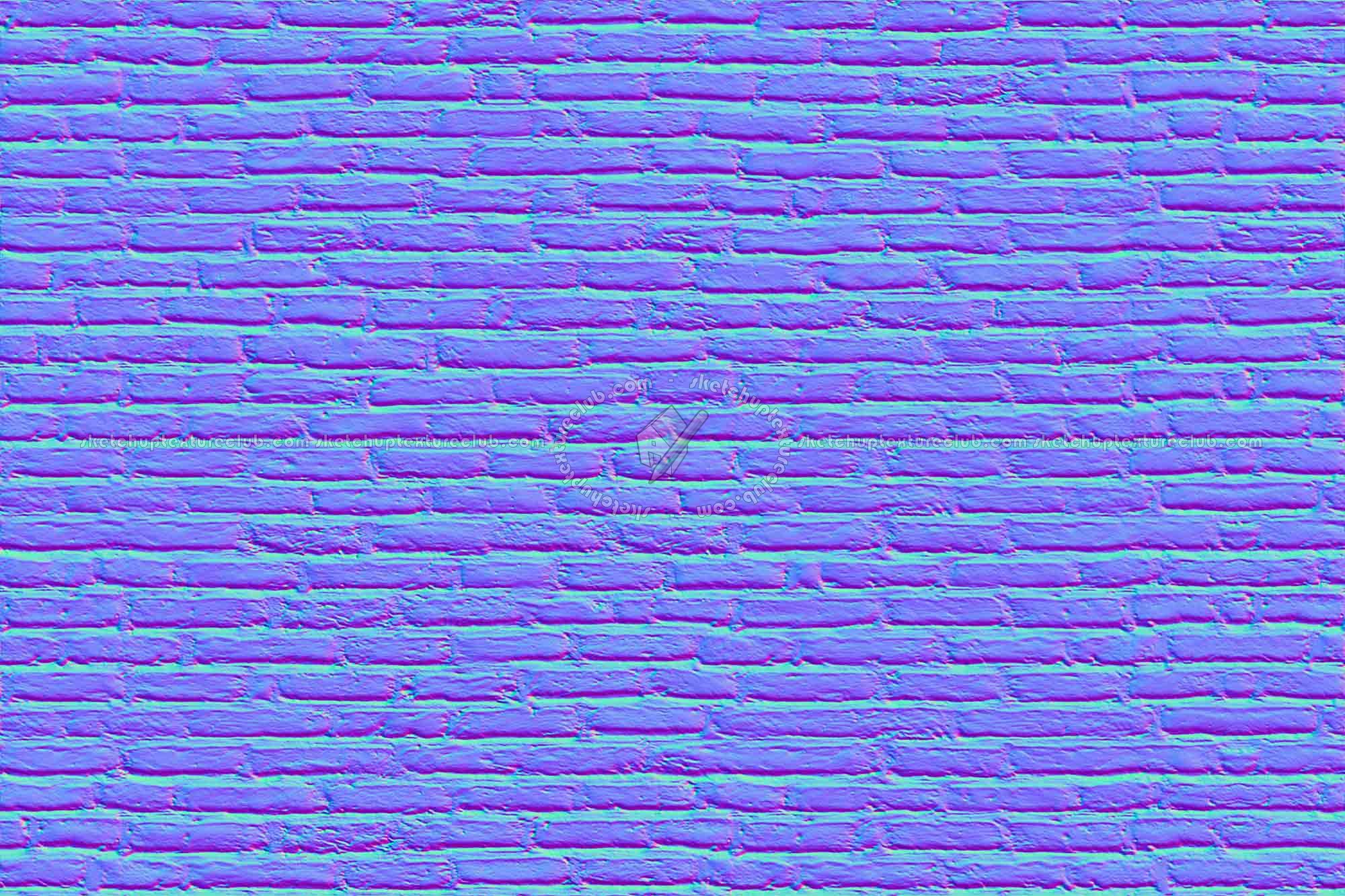 Textures   -   ARCHITECTURE   -   BRICKS   -   White Bricks  - White bricks texture seamless 00512 - Normal