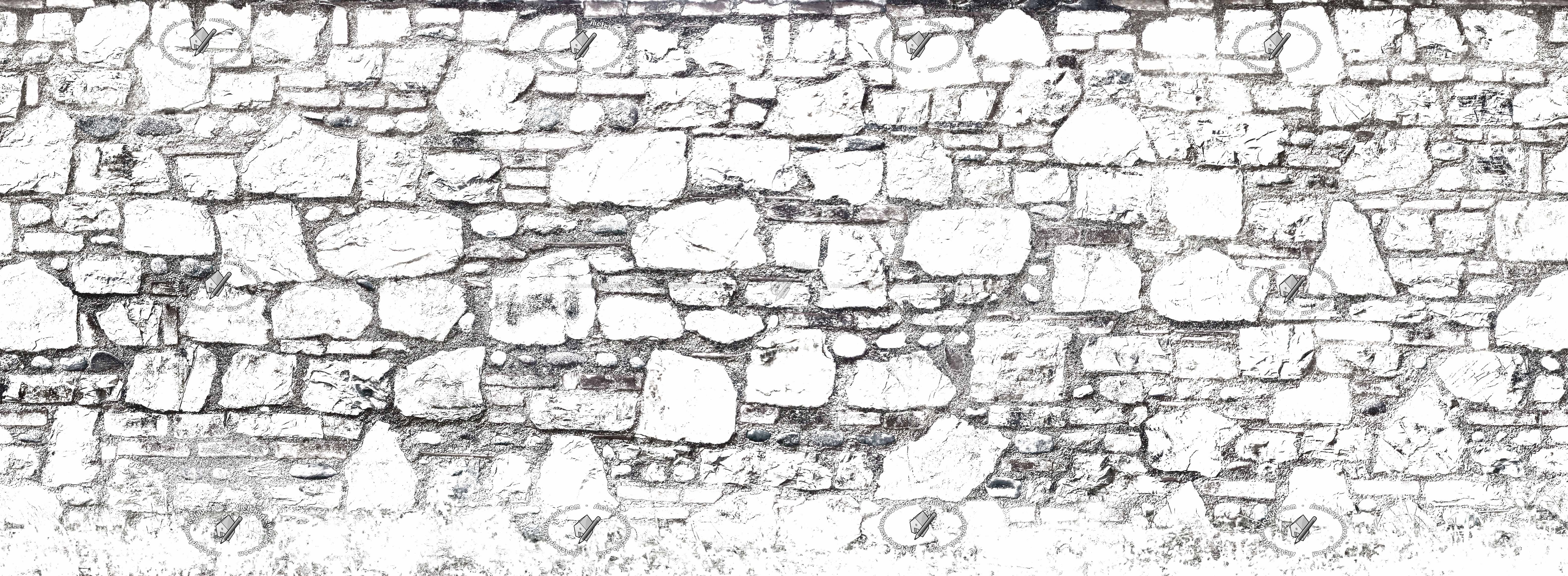 Textures - ARCHITECTURE - STONES WALLS - Stone walls - Italy old wall stone texture seamless 20504 - Bump