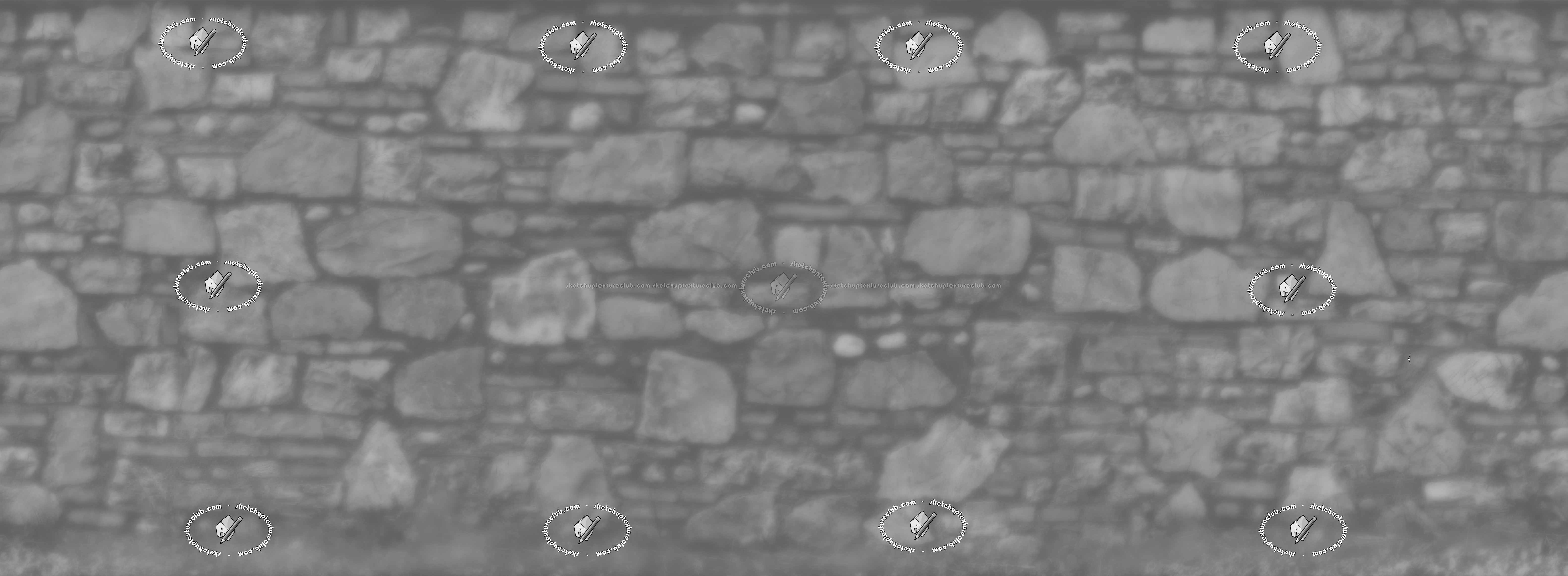 Textures - ARCHITECTURE - STONES WALLS - Stone walls - Italy old wall stone texture seamless 20504 - Displacement