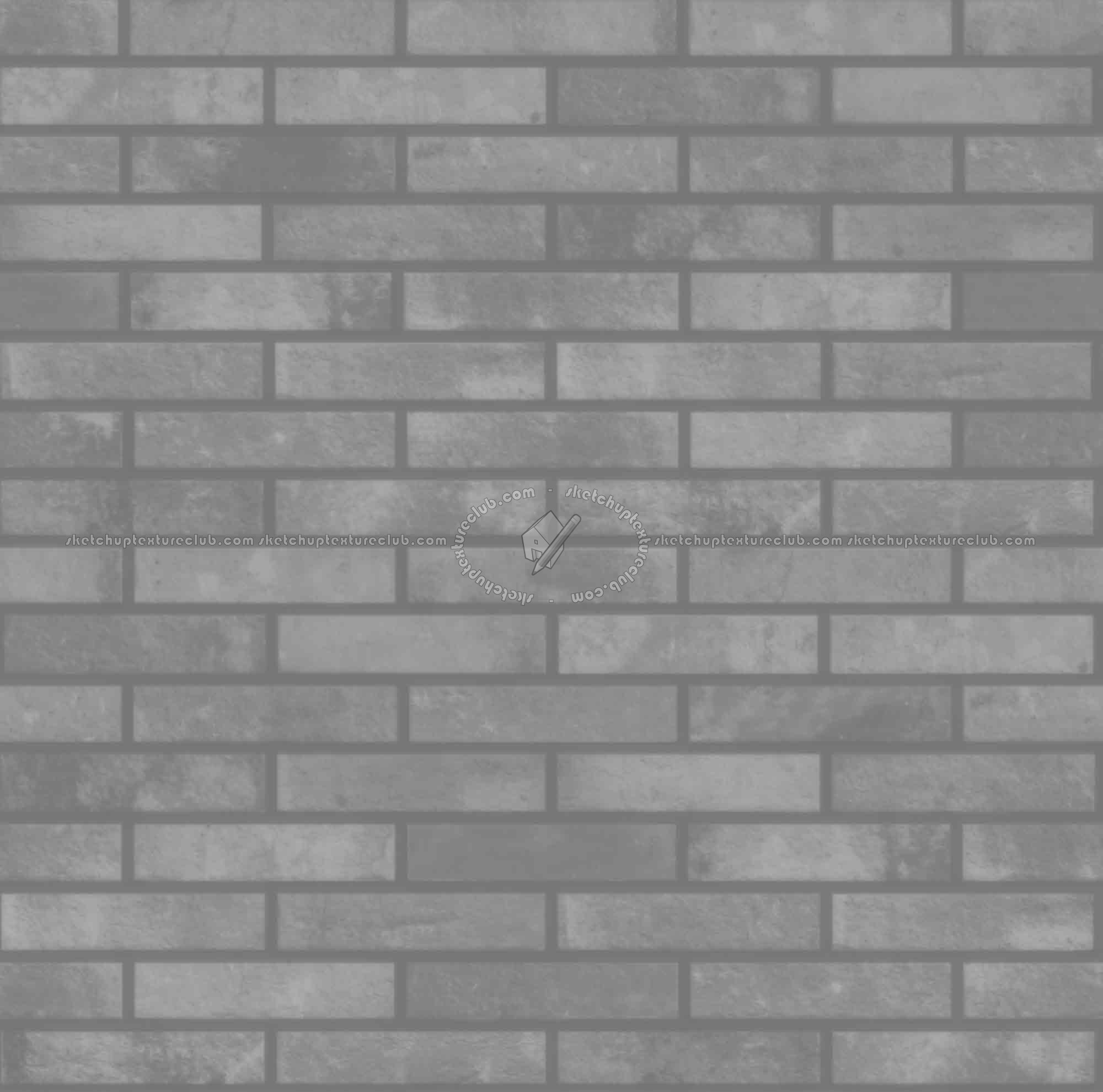 Textures   -   ARCHITECTURE   -   BRICKS   -   Facing Bricks   -   Rustic  - Rustic brick wall PBR texture seamless 22068 - Displacement