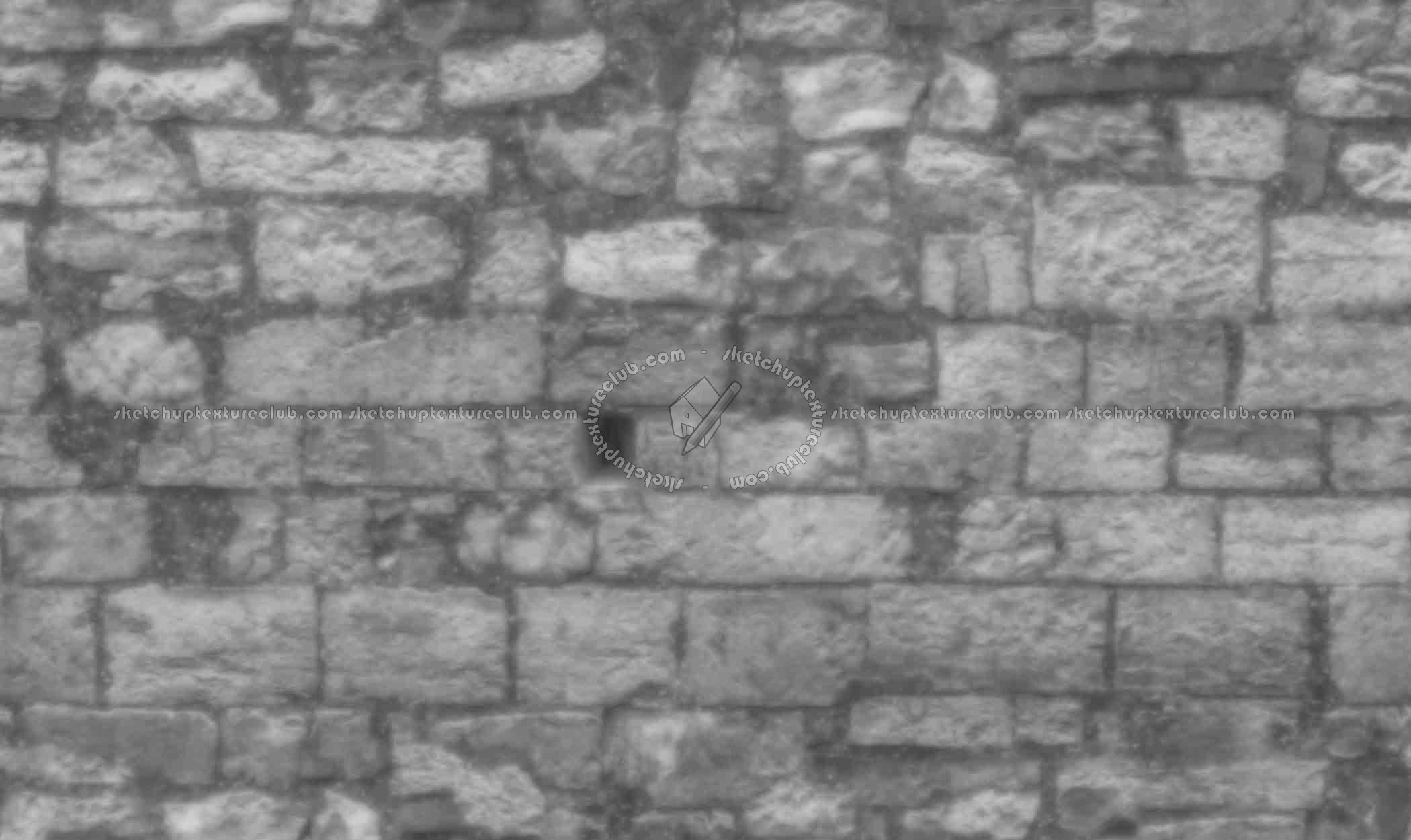 Textures   -   ARCHITECTURE   -   STONES WALLS   -   Stone walls  - Italy old stone wall medieval castle texture seamless 20505 - Displacement