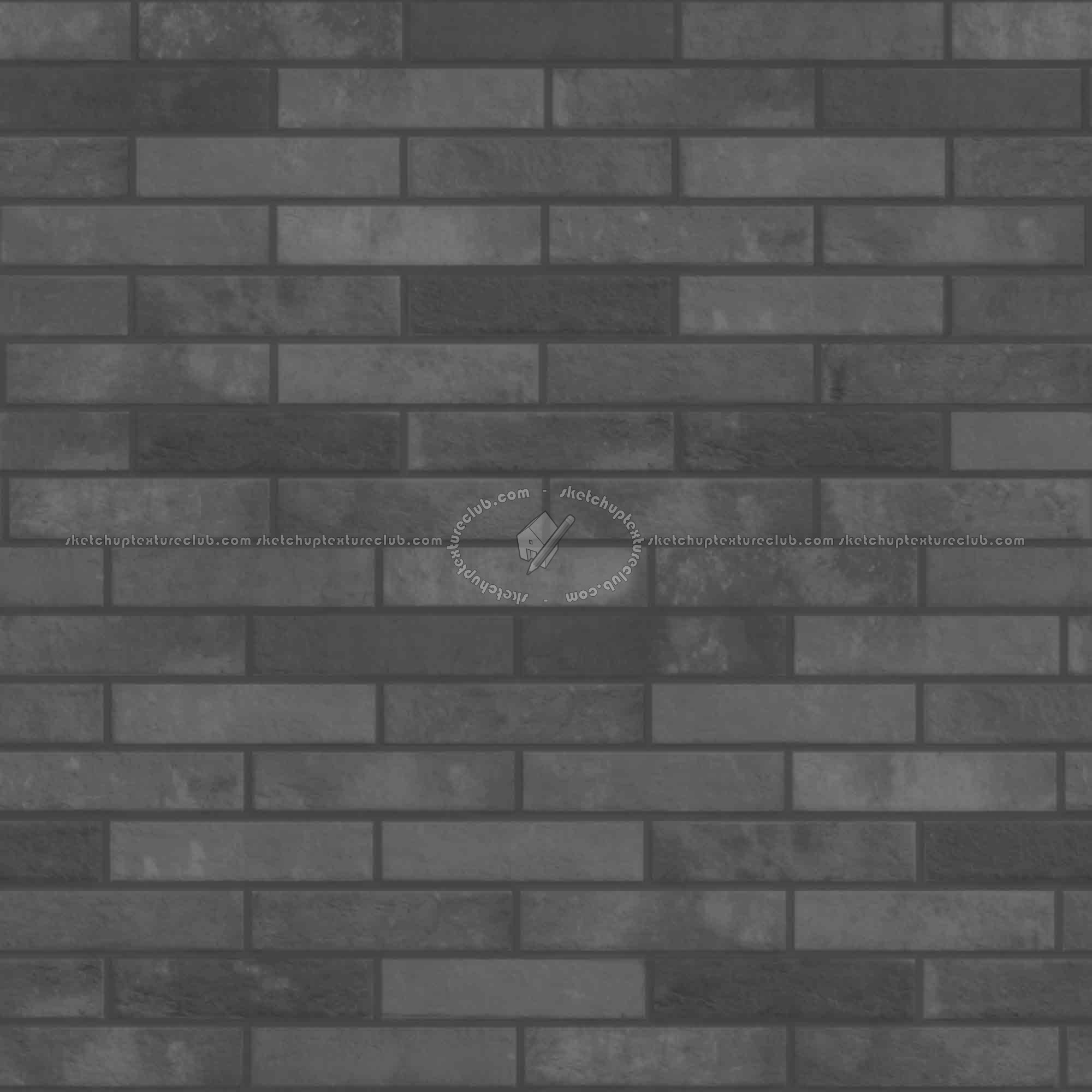 Textures   -   ARCHITECTURE   -   BRICKS   -   Facing Bricks   -   Rustic  - Rustic brick wall PBR texture seamless 22069 - Displacement