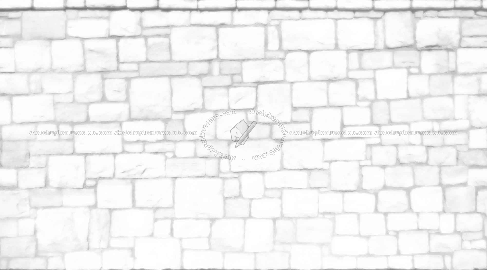 Textures   -   ARCHITECTURE   -   STONES WALLS   -   Stone walls  - Stone fence wall texture horizontal seamless 20890 - Ambient occlusion