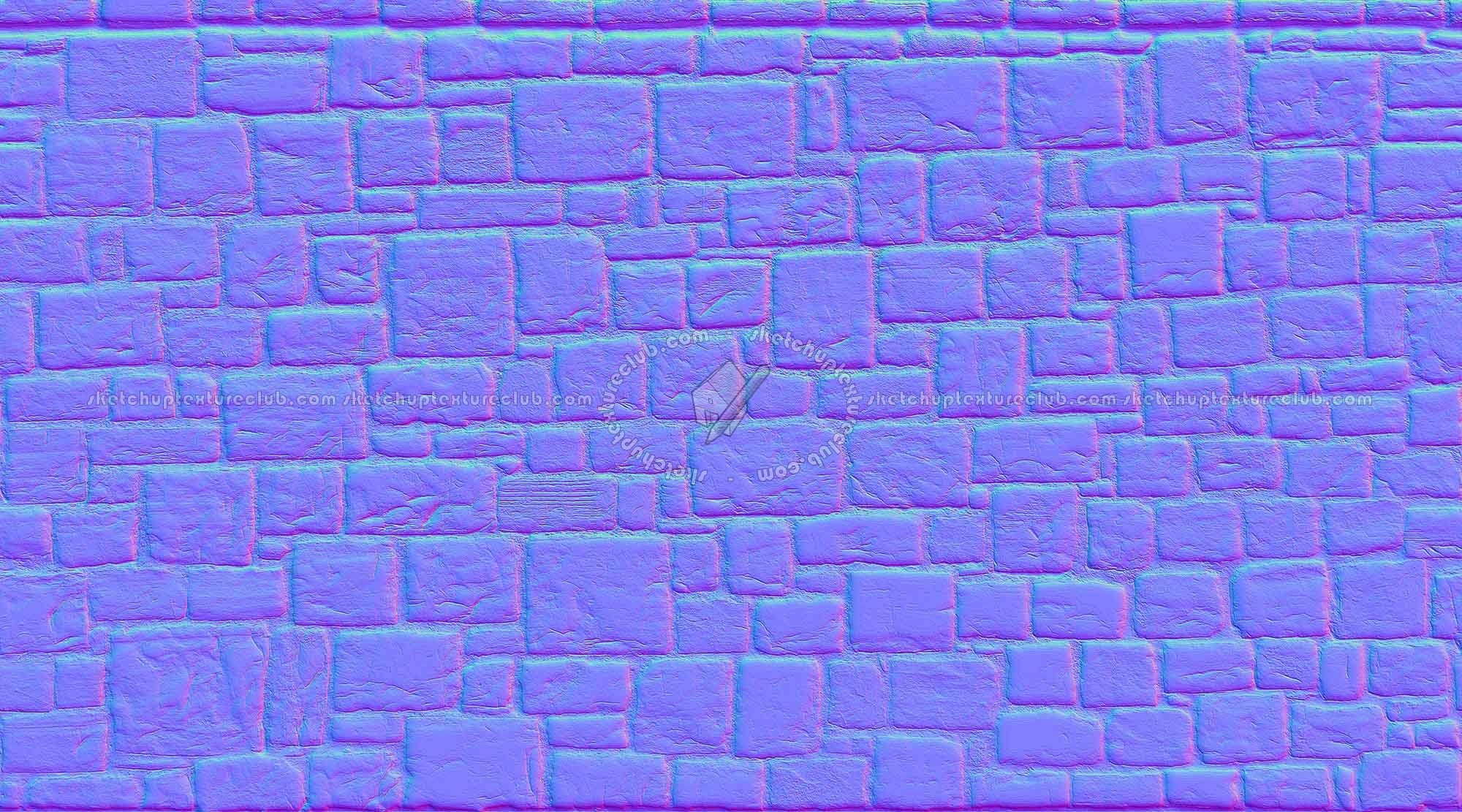 Textures   -   ARCHITECTURE   -   STONES WALLS   -   Stone walls  - Stone fence wall texture horizontal seamless 20890 - Normal