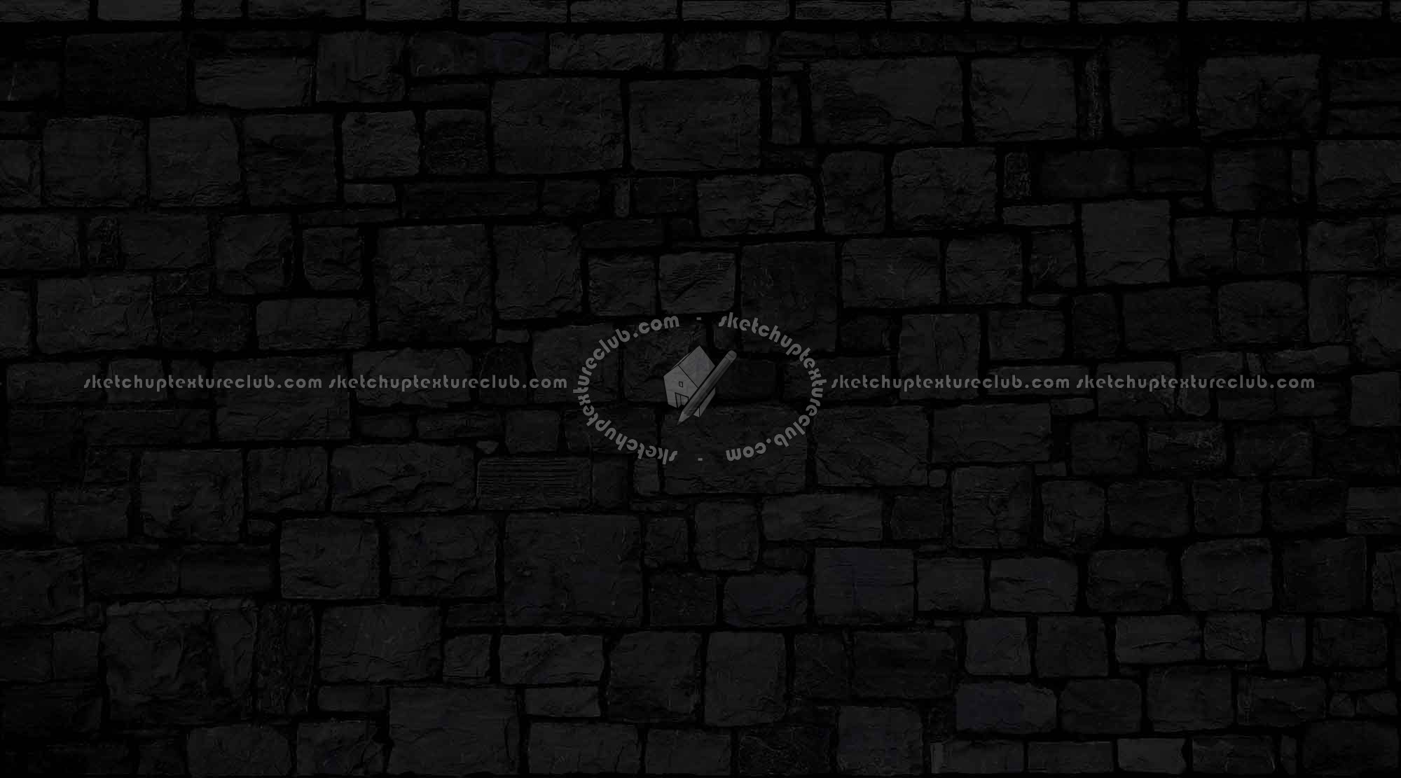 Textures   -   ARCHITECTURE   -   STONES WALLS   -   Stone walls  - Stone fence wall texture horizontal seamless 20890 - Specular