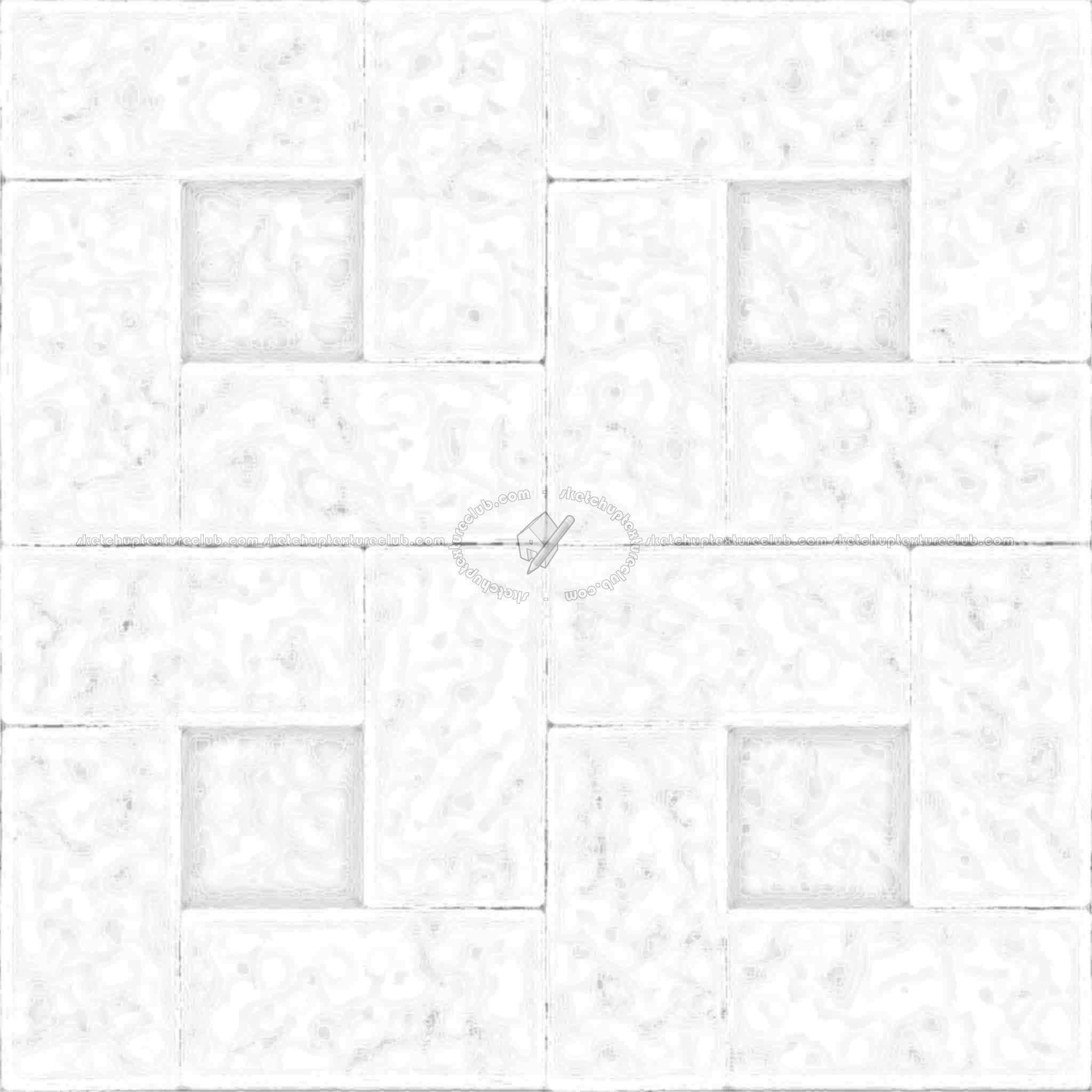 Textures   -   ARCHITECTURE   -   TILES INTERIOR   -   Marble tiles   -   Marble geometric patterns  - Black and white marble tile texture seamless 21140 - Ambient occlusion