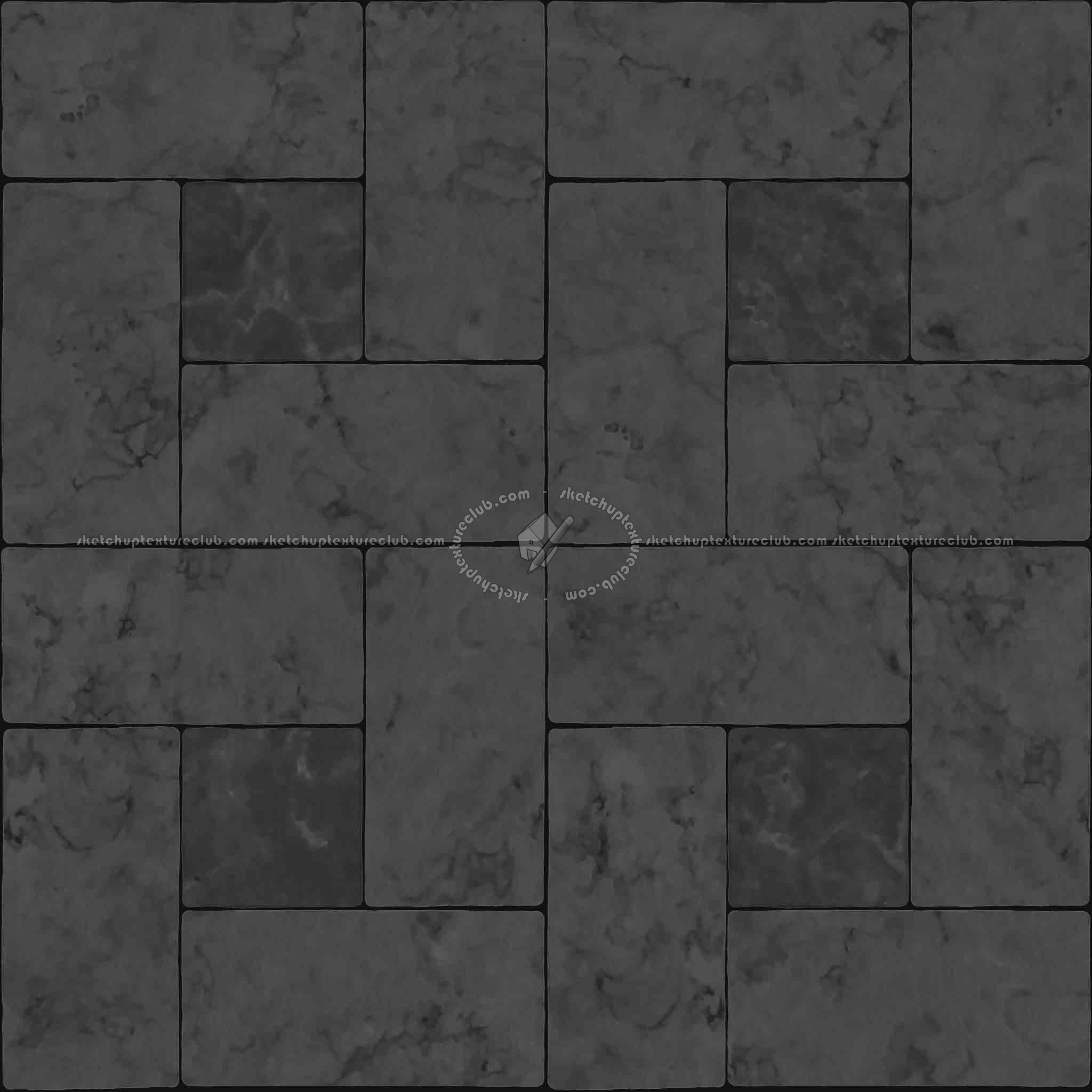 Textures   -   ARCHITECTURE   -   TILES INTERIOR   -   Marble tiles   -   Marble geometric patterns  - Black and white marble tile texture seamless 21140 - Specular