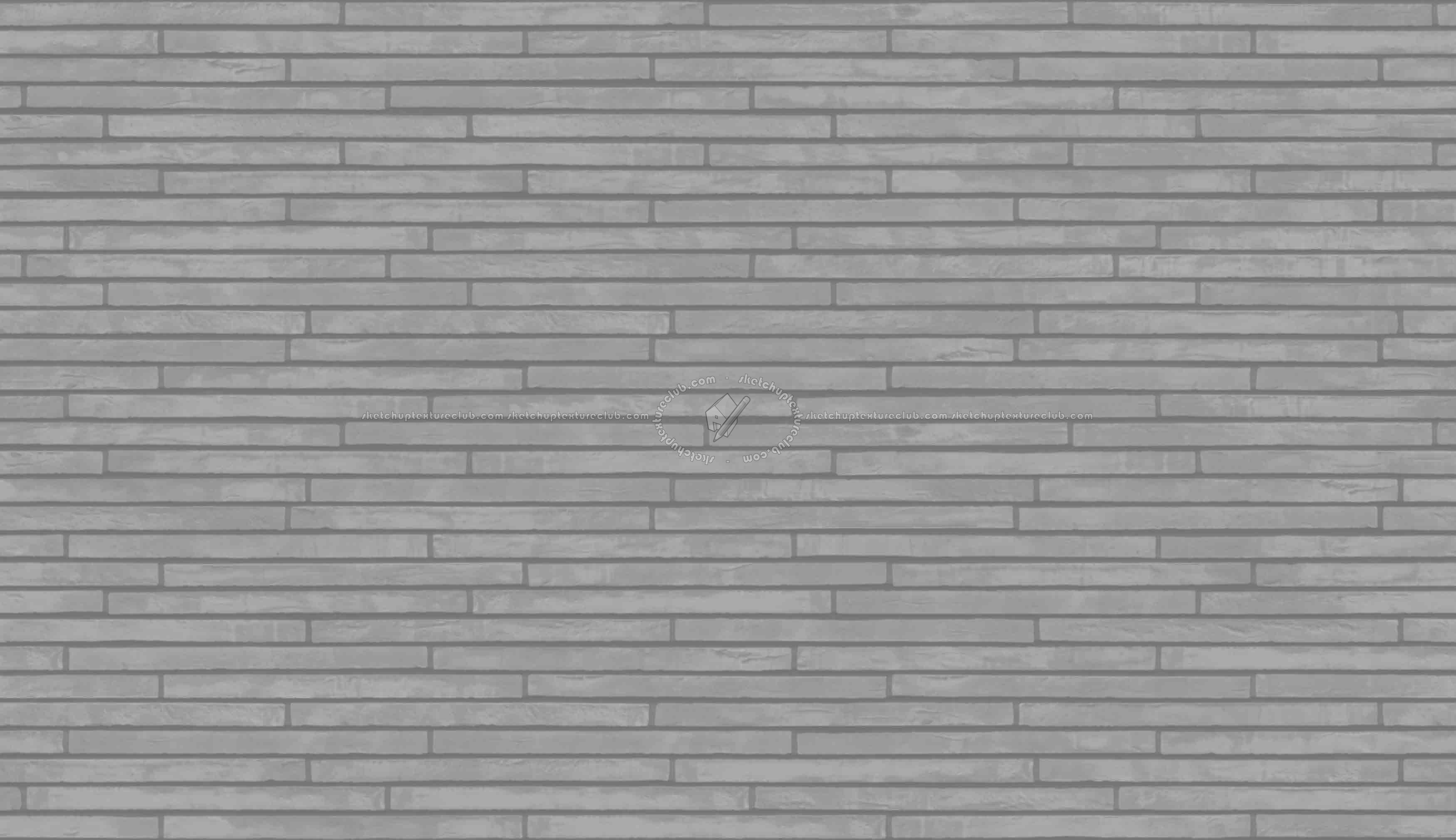 Textures   -   ARCHITECTURE   -   WALLS TILE OUTSIDE  - Clay bricks wall cladding PBR texture seamless 21724 - Displacement