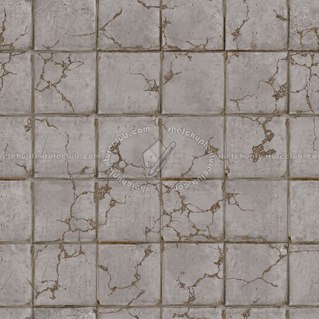 Textures   -   ARCHITECTURE   -   PAVING OUTDOOR   -   Concrete   -   Blocks damaged  - Concrete paving outdoor damaged texture seamless 05503 (seamless)
