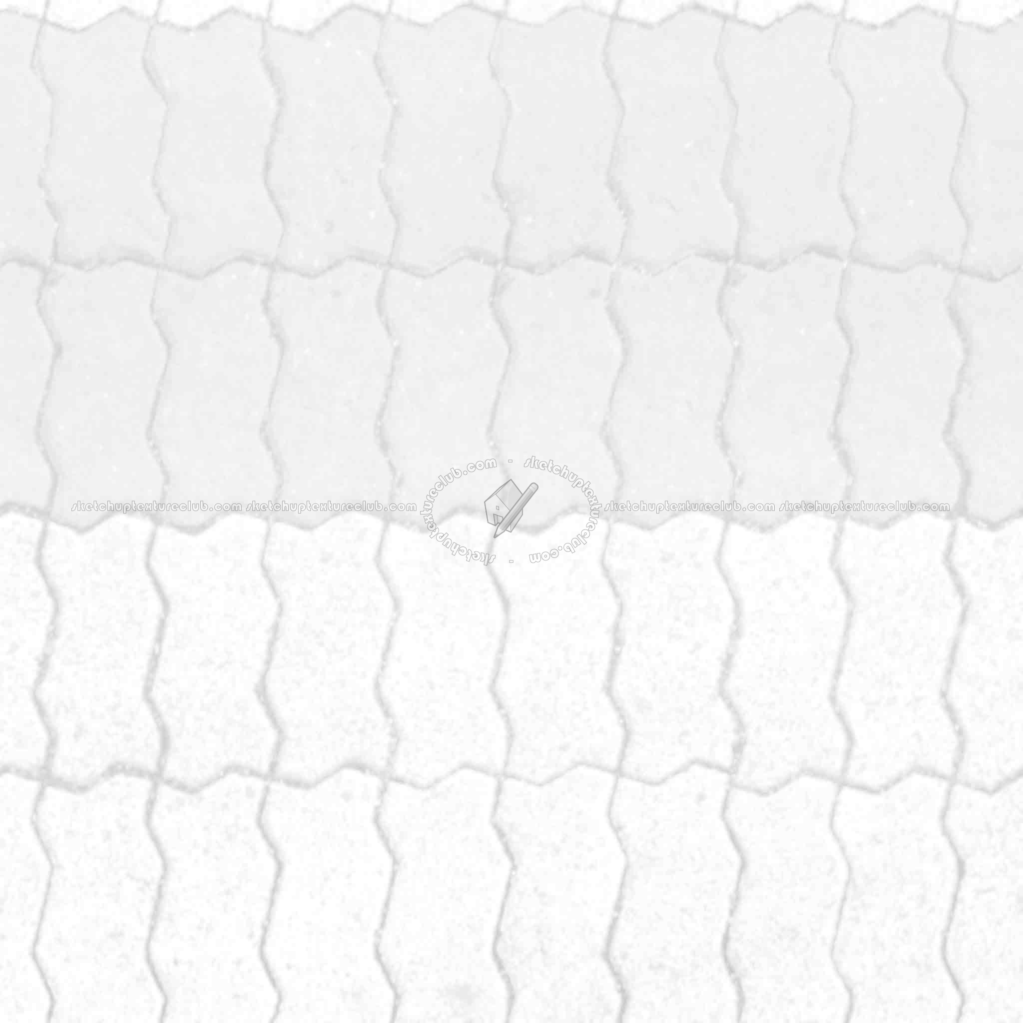 Textures - ARCHITECTURE - PAVING OUTDOOR - Concrete - Blocks regular - Paving outdoor concrete regular block texture seamless 05649 - Ambient occlusion