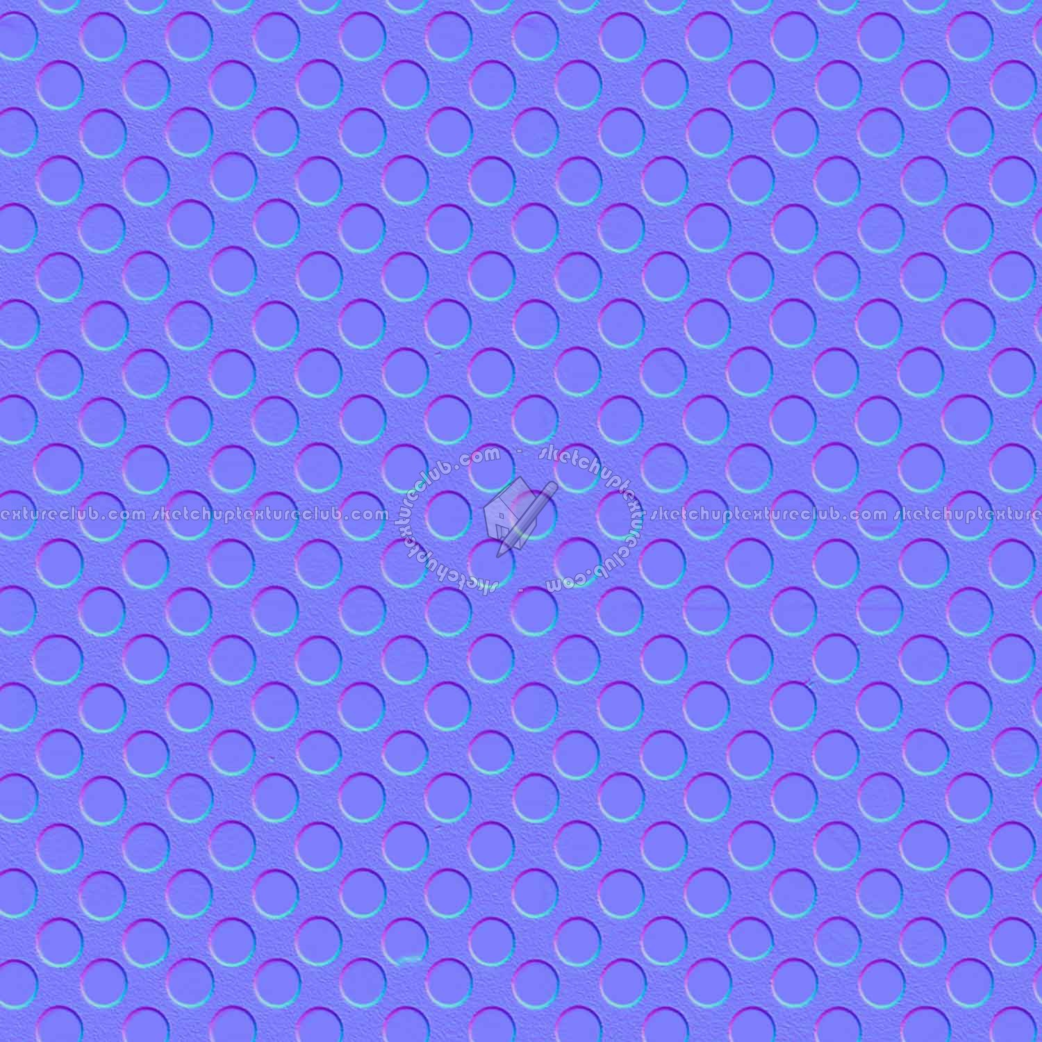 Textures   -   MATERIALS   -   METALS   -   Perforated  - Perforated metal plate texture seamless 10496 - Normal