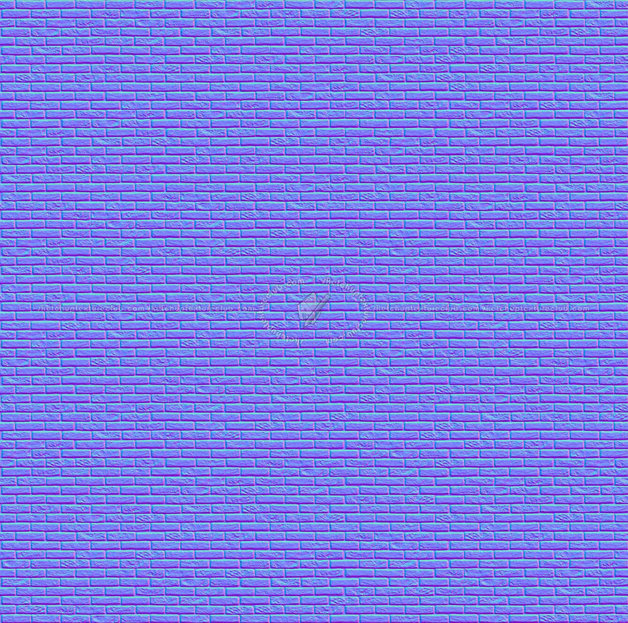 Textures   -   ARCHITECTURE   -   BRICKS   -   Facing Bricks   -   Rustic  - Rustic bricks texture seamless 00197 - Normal