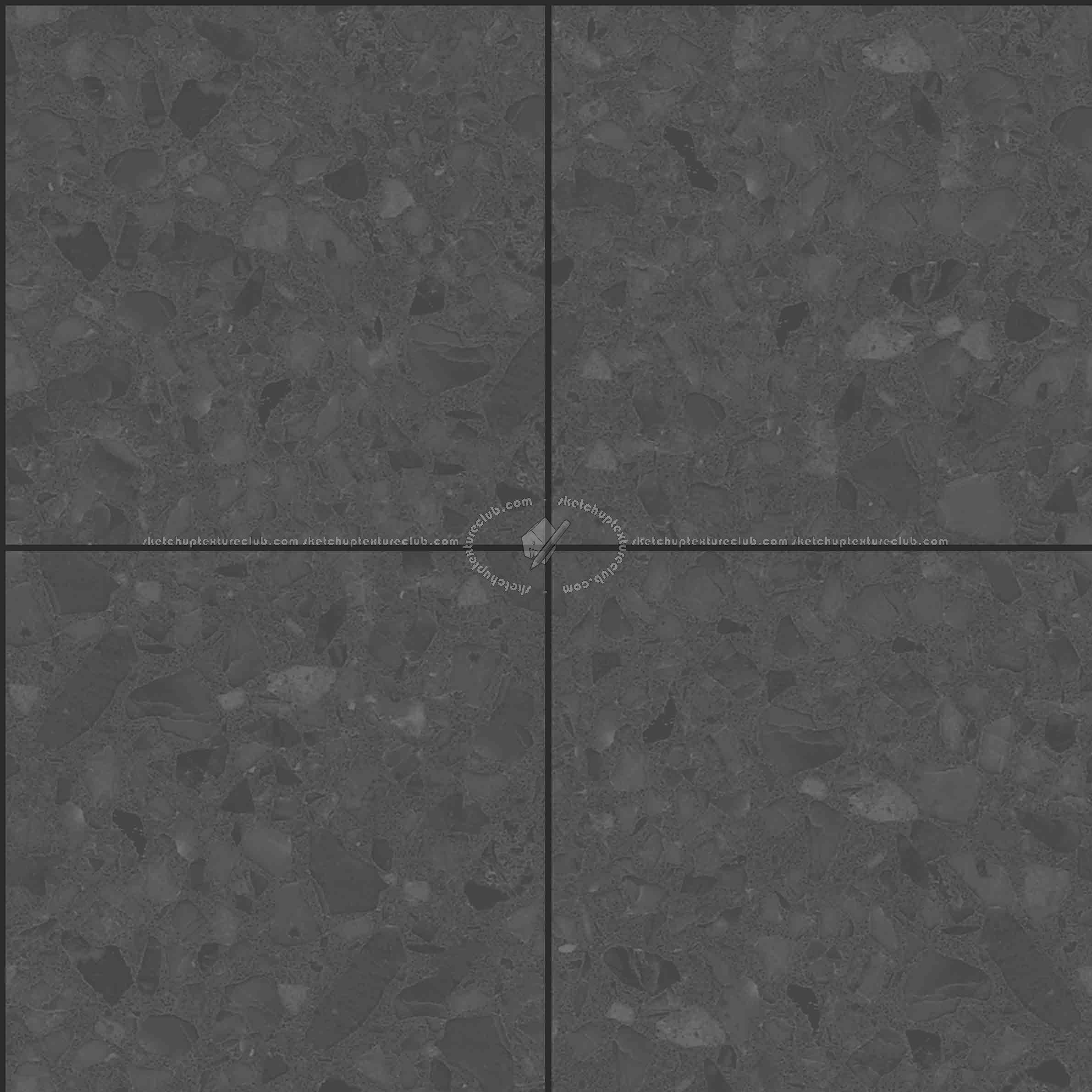 Textures   -   ARCHITECTURE   -   TILES INTERIOR   -   Terrazzo  - terrazzo floor tile PBR texture seamless 21507 - Specular