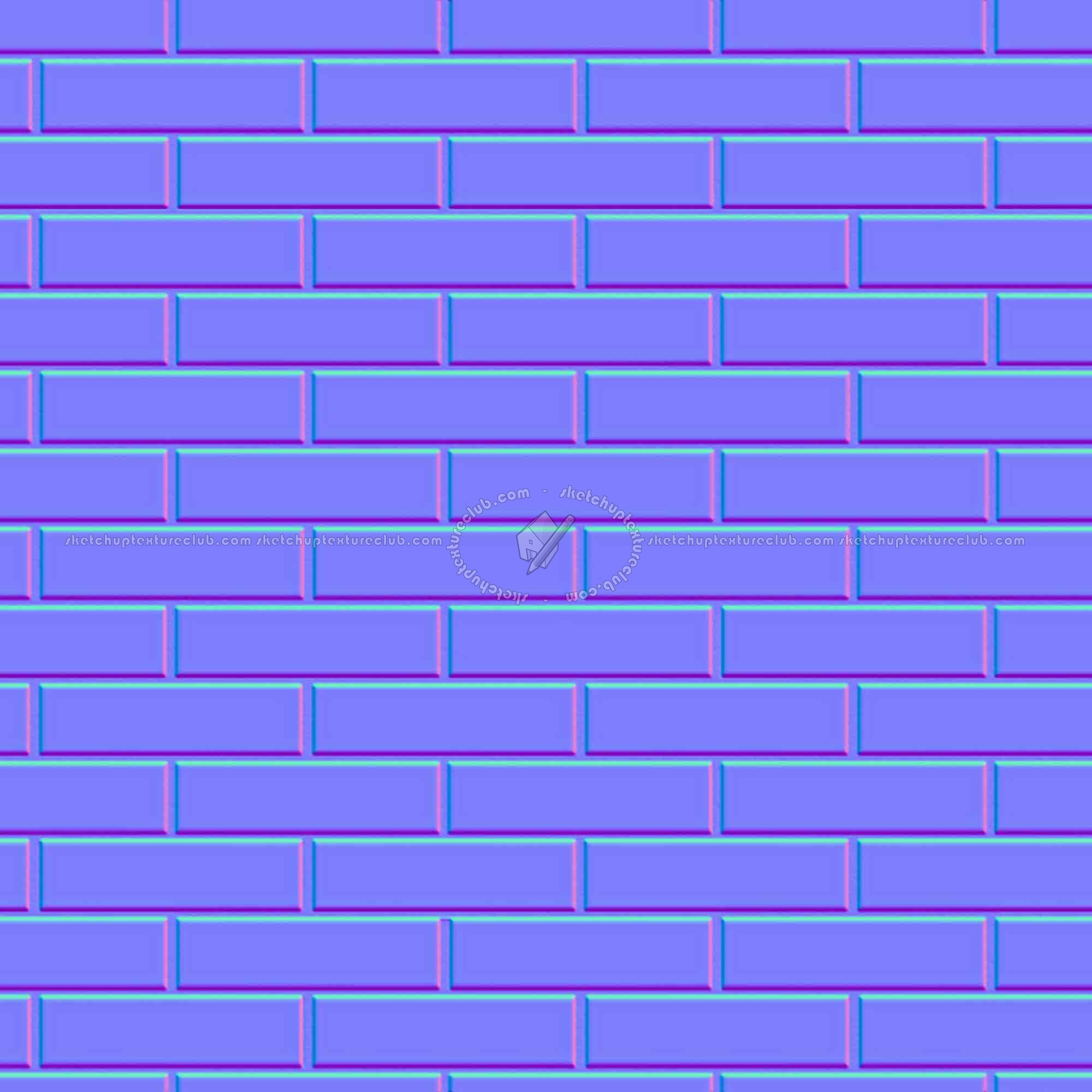 Textures   -   ARCHITECTURE   -   BRICKS   -   White Bricks  - White bricks texture seamless 00513 - Normal