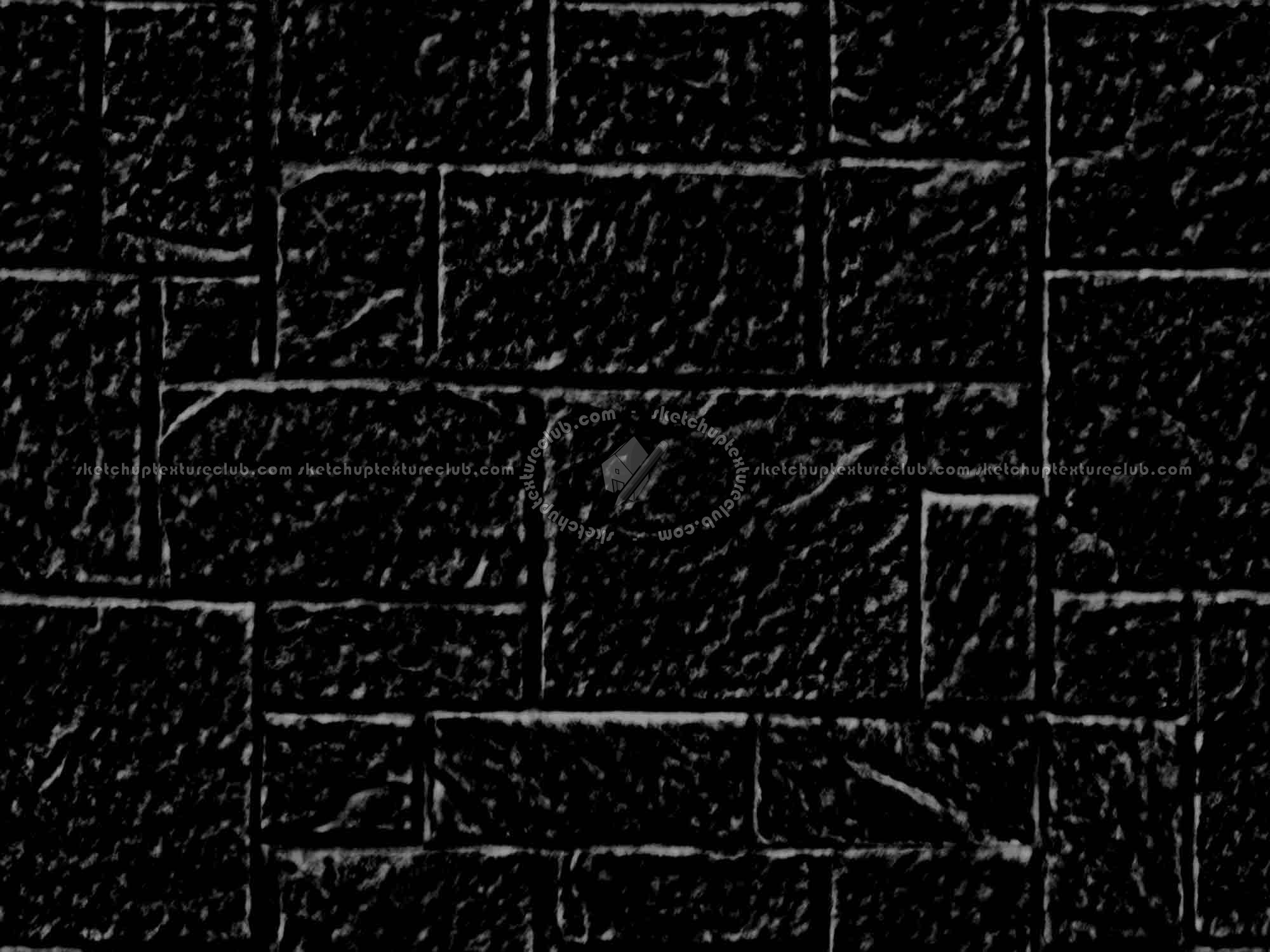 Textures   -   ARCHITECTURE   -   STONES WALLS   -   Claddings stone   -   Exterior  - Wall cladding stone mixed size seamless 07978 - Specular